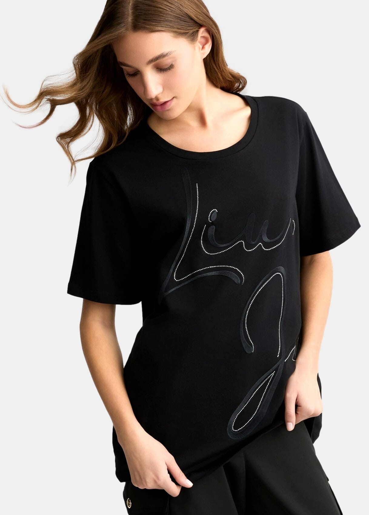 T-Shirt Con Maxi Logo Liu Jo
