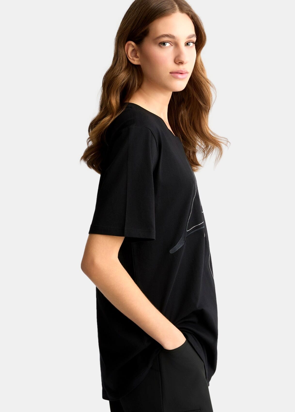 T-Shirt Con Maxi Logo Liu Jo