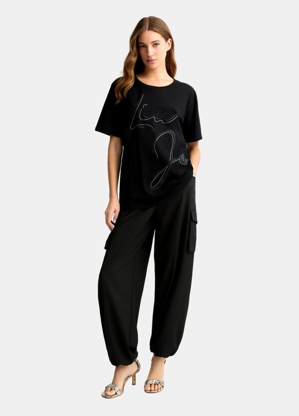 T-Shirt Con Maxi Logo Liu Jo