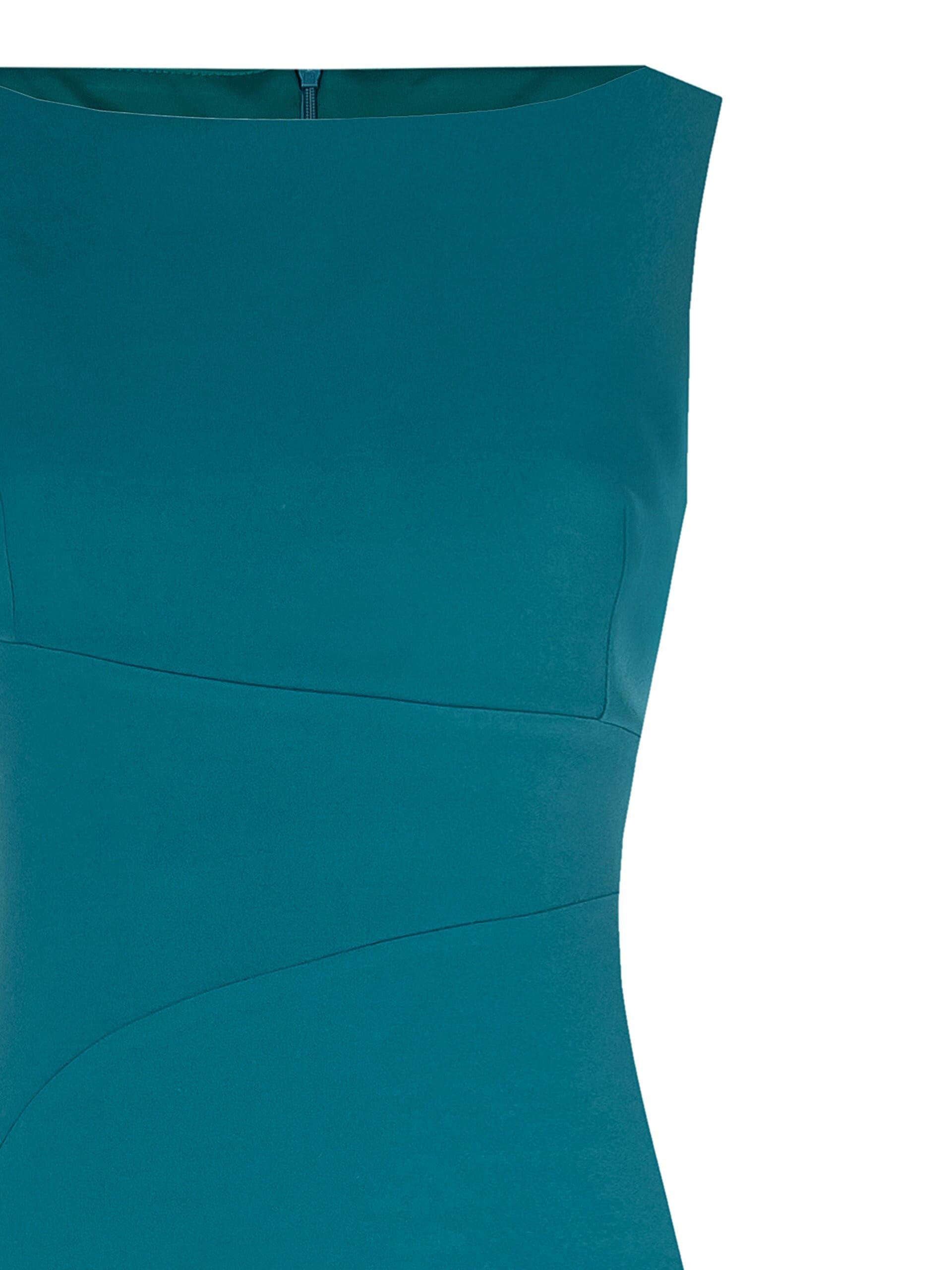 Abito A Tubino In Scuba Crepe Con Spacco Dietro Rinascimento