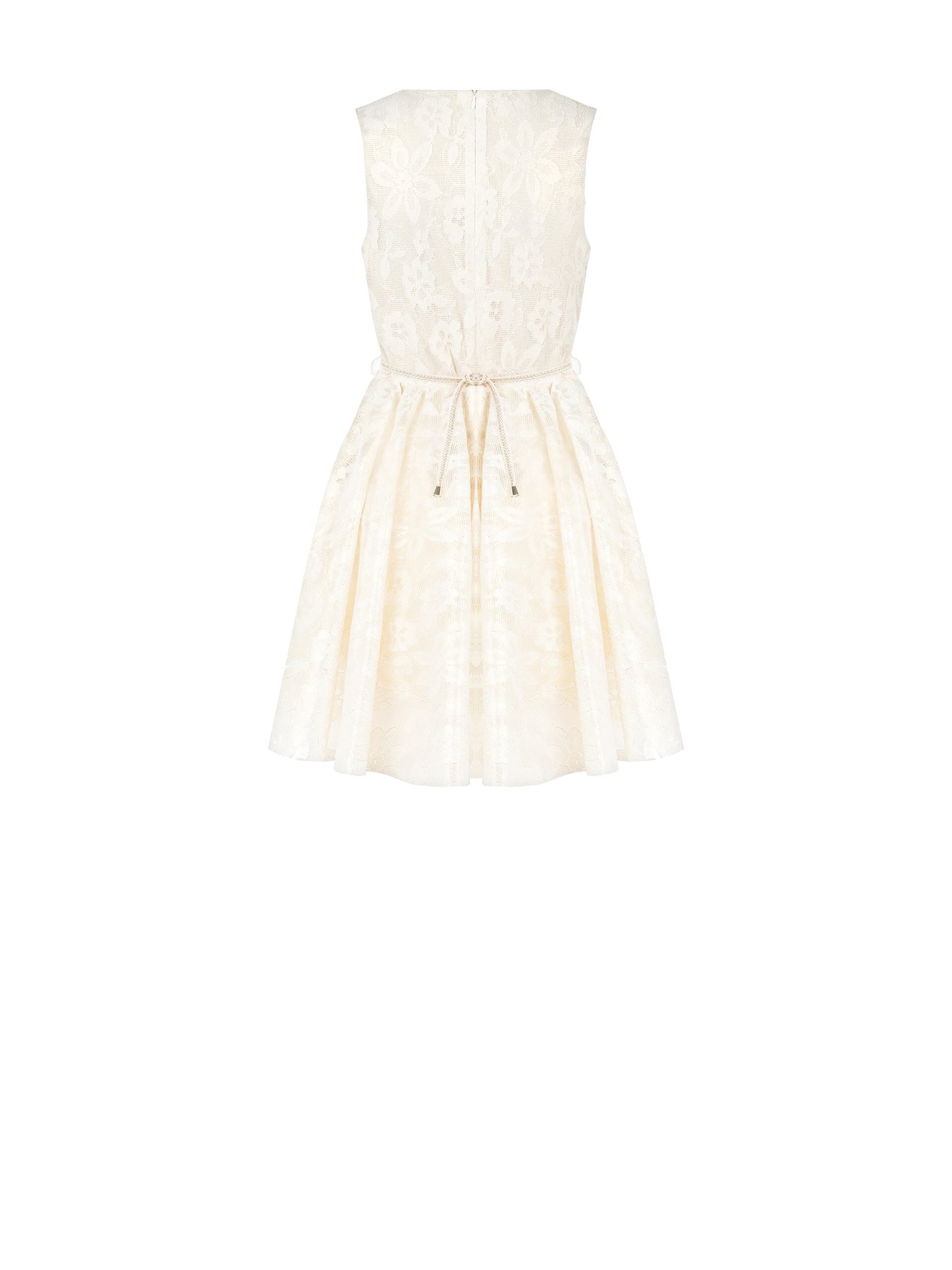 Abito Corto Bustier A Ruota In Pizzo Con Lurex Rinascimento