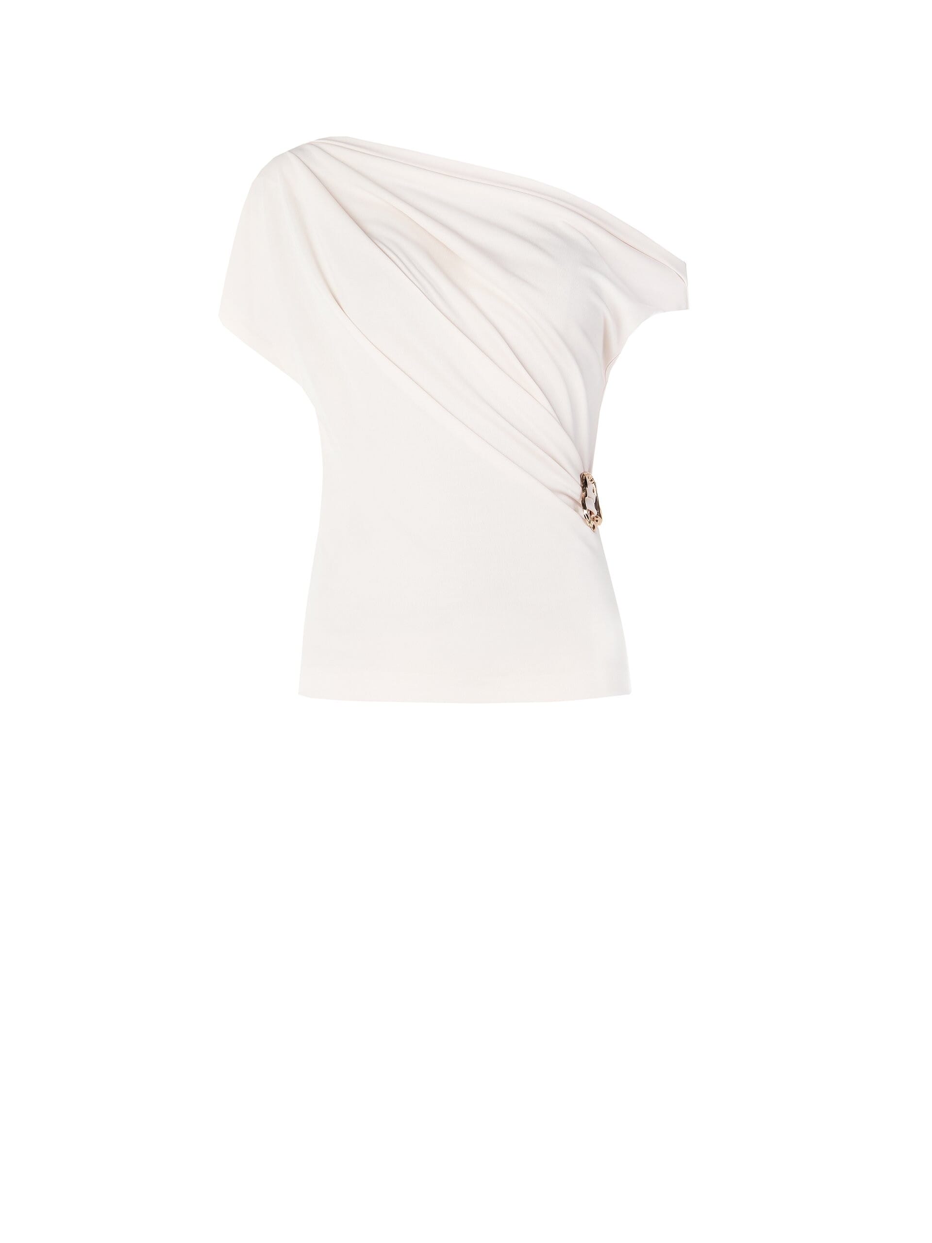 Top Sfiancato In Maglina Con Dettaglio Fibbia Rinascimento