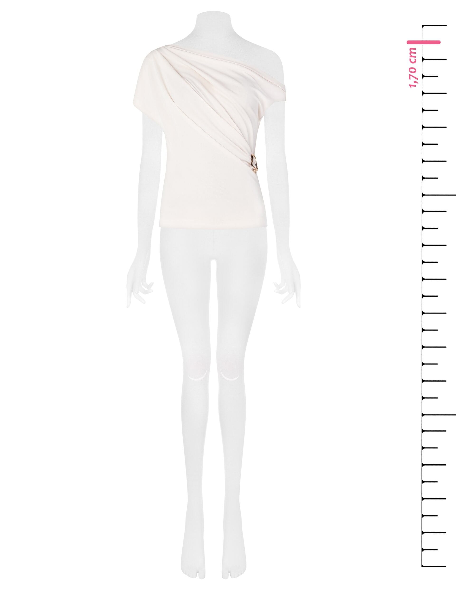 Top Sfiancato In Maglina Con Dettaglio Fibbia Rinascimento