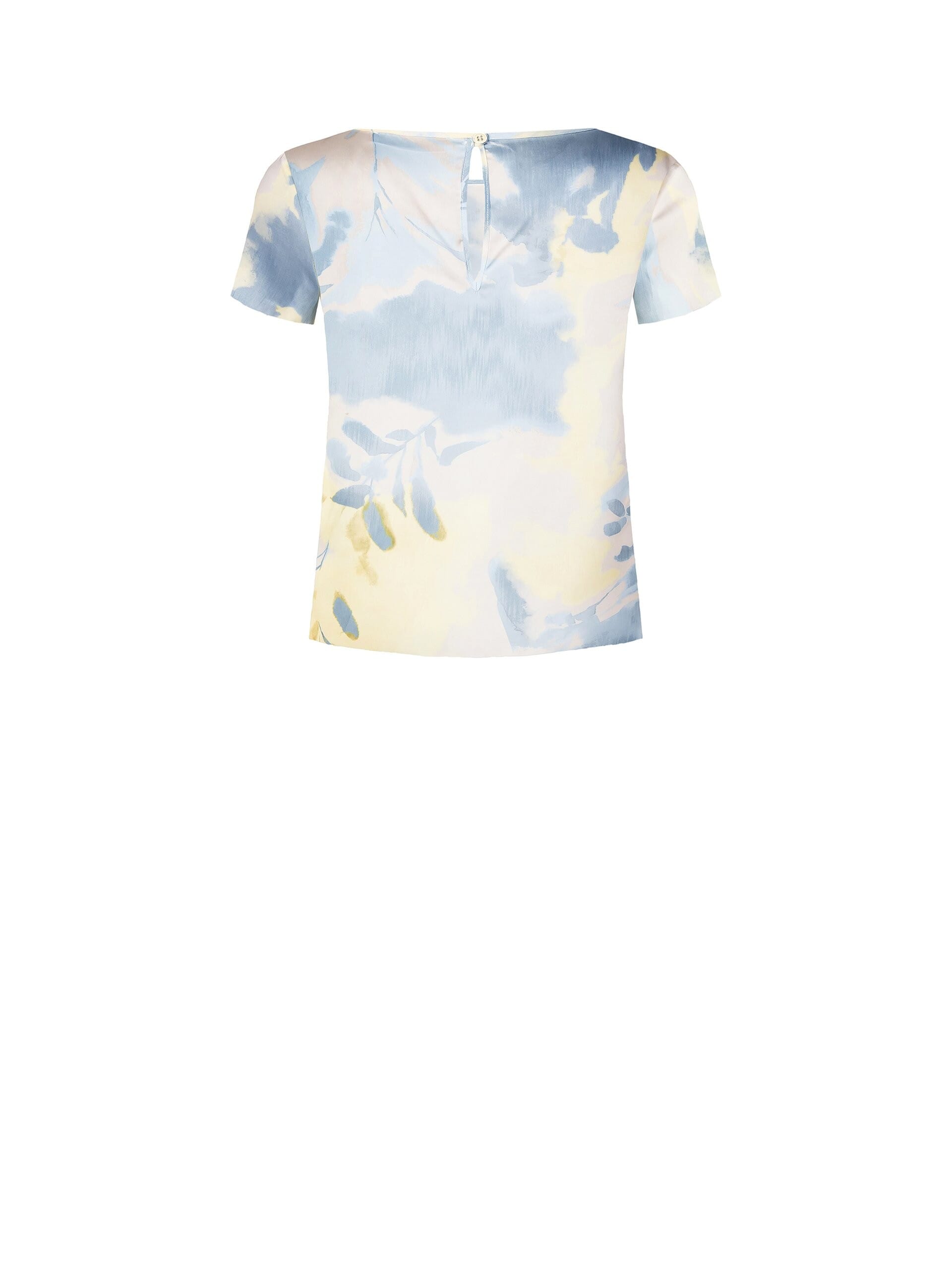 Blusa Sfiancata In Raso Rinascimento