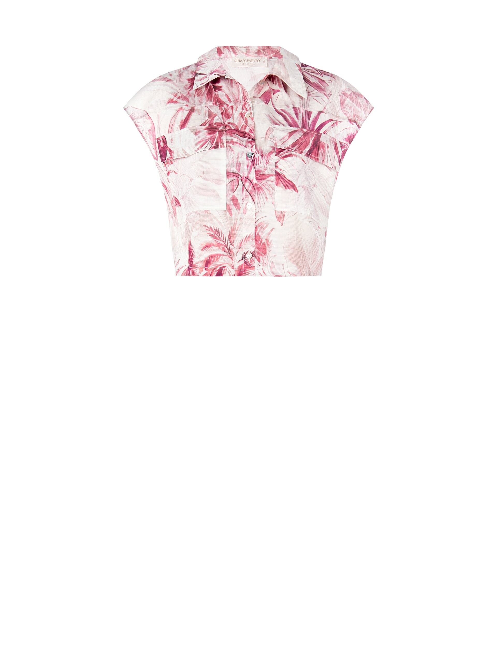 Camicia Corta Ampia In Cotone Rinascimento