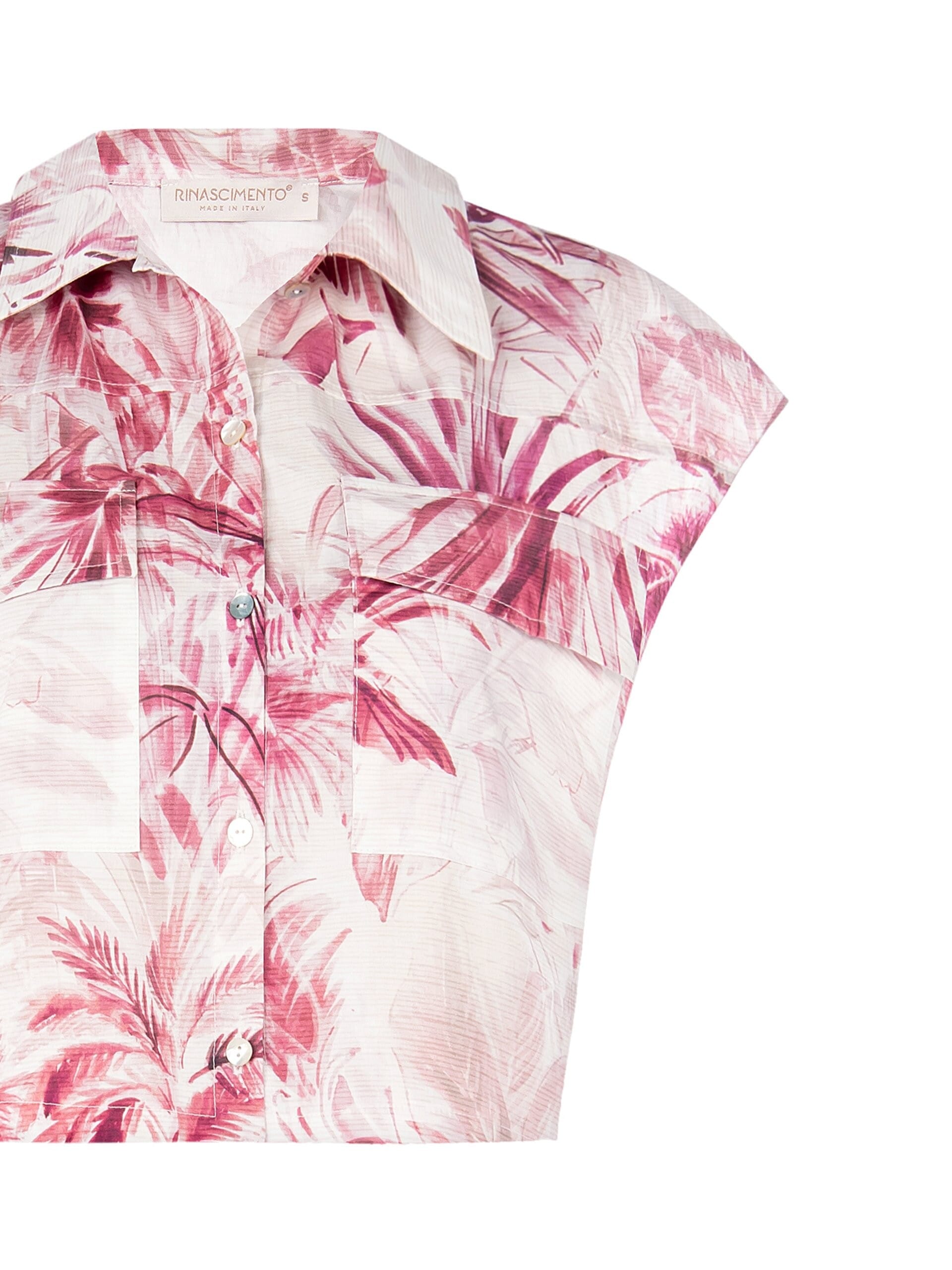 Camicia Corta Ampia In Cotone Rinascimento