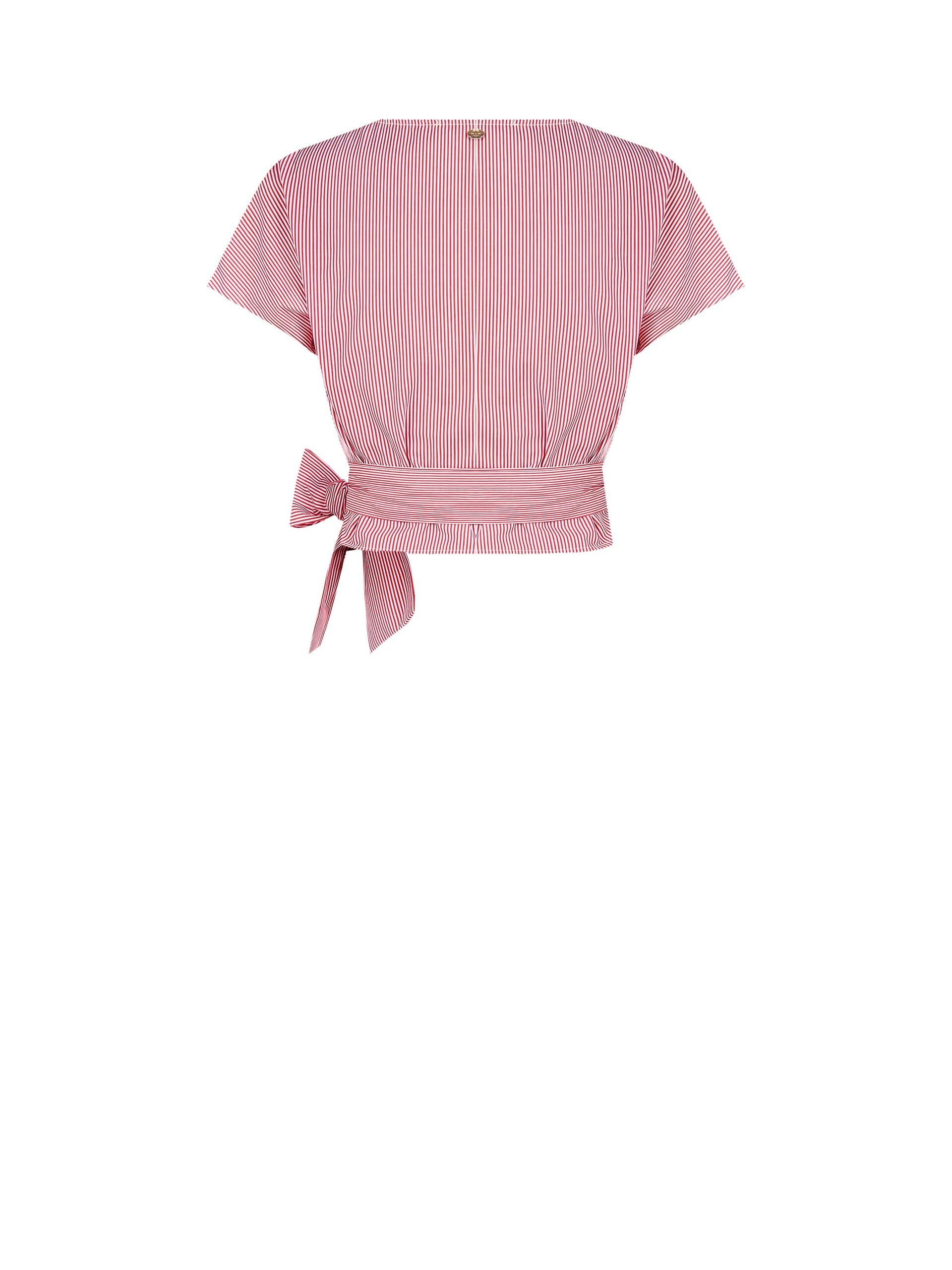 Blusa Ad Incrocio In Cotone A Righe Rinascimento