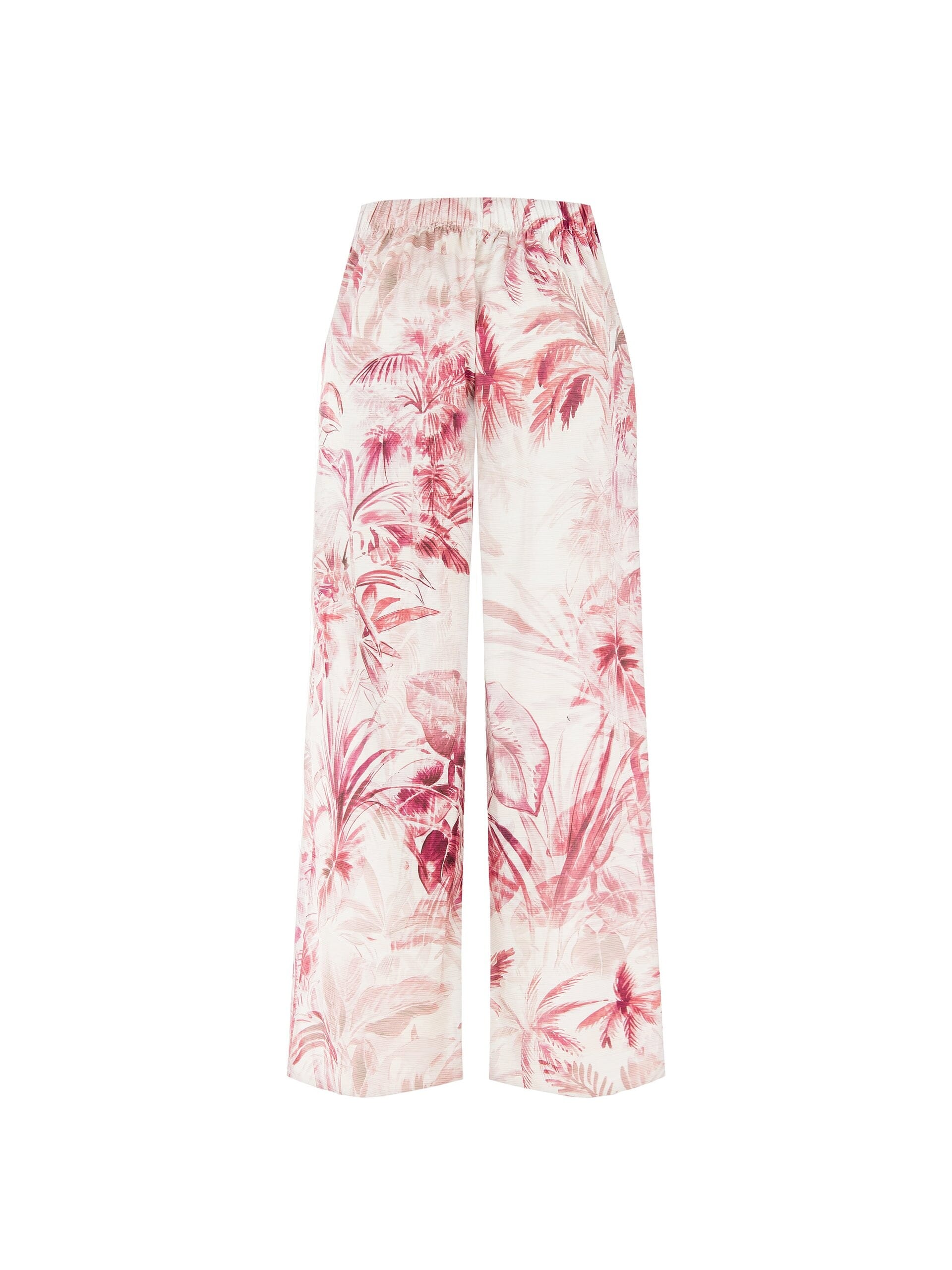 Cotton Palazzo Trousers With Elastic Back Rinascimento