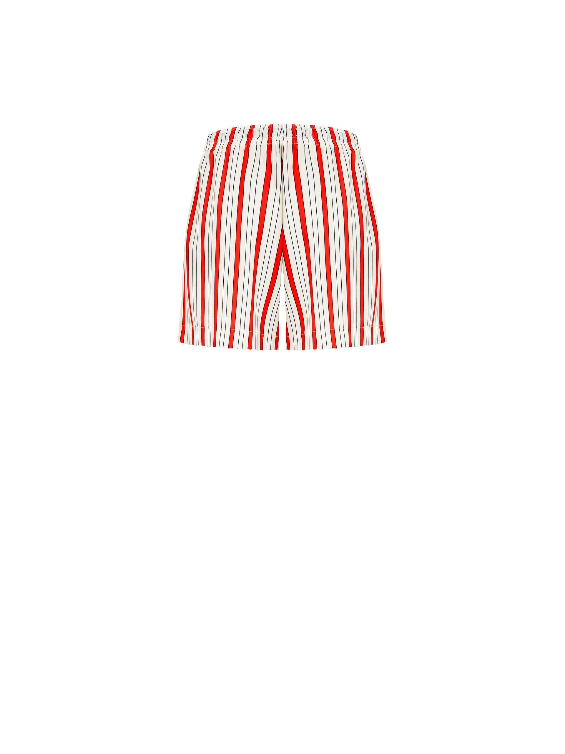 Pantaloni Corti A Righe Con Elastico E Lacci In Vita Rinascimento