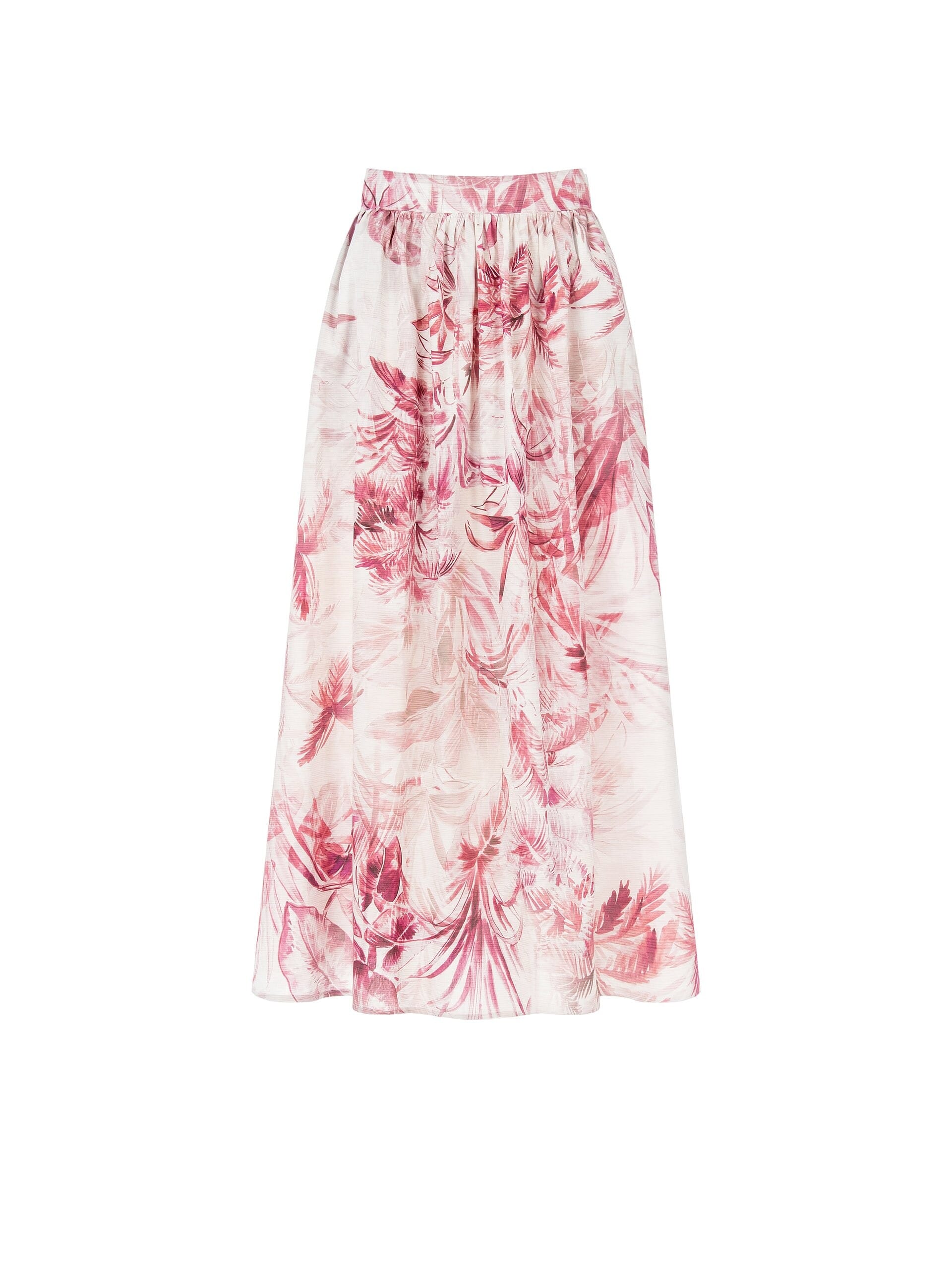 Gonna Lunga A Ruota In Cotone Con Elastico Dietro Rinascimento