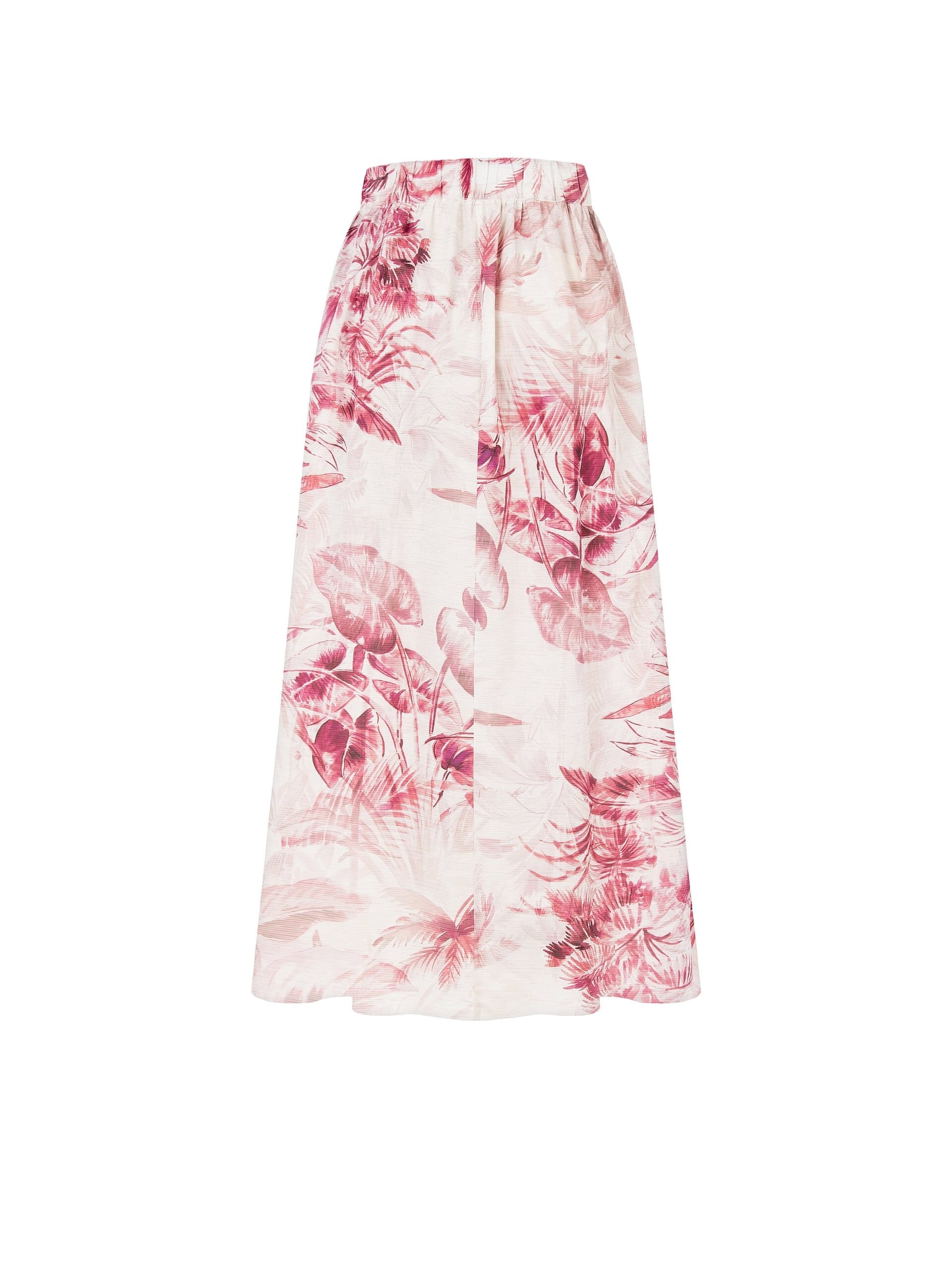 Gonna Lunga A Ruota In Cotone Con Elastico Dietro Rinascimento