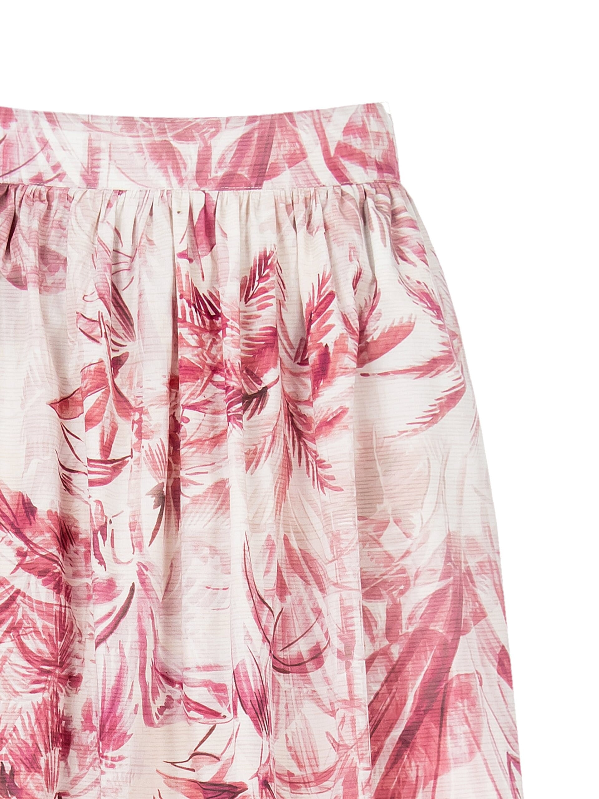 Gonna Lunga A Ruota In Cotone Con Elastico Dietro Rinascimento