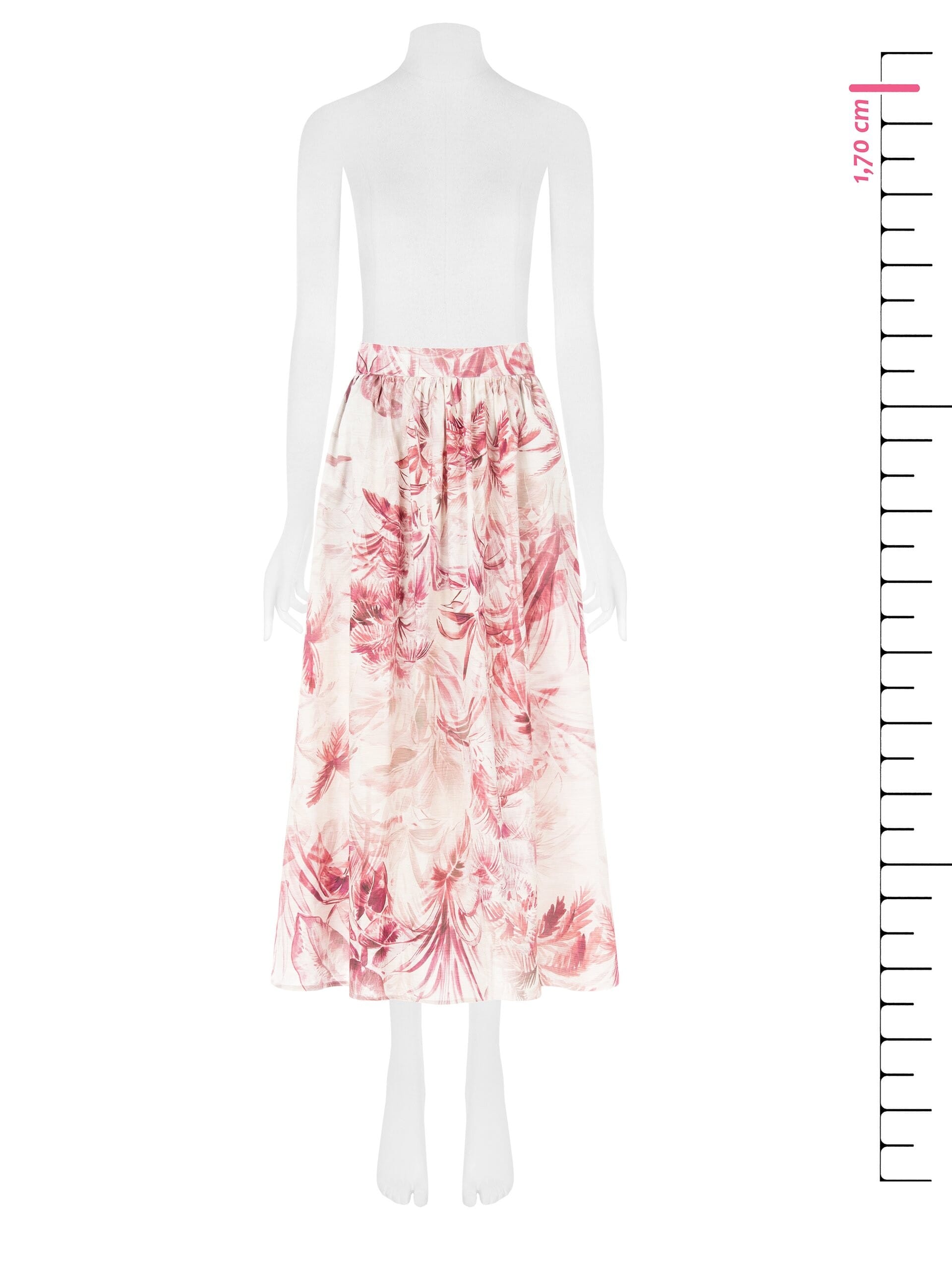 Gonna Lunga A Ruota In Cotone Con Elastico Dietro Rinascimento