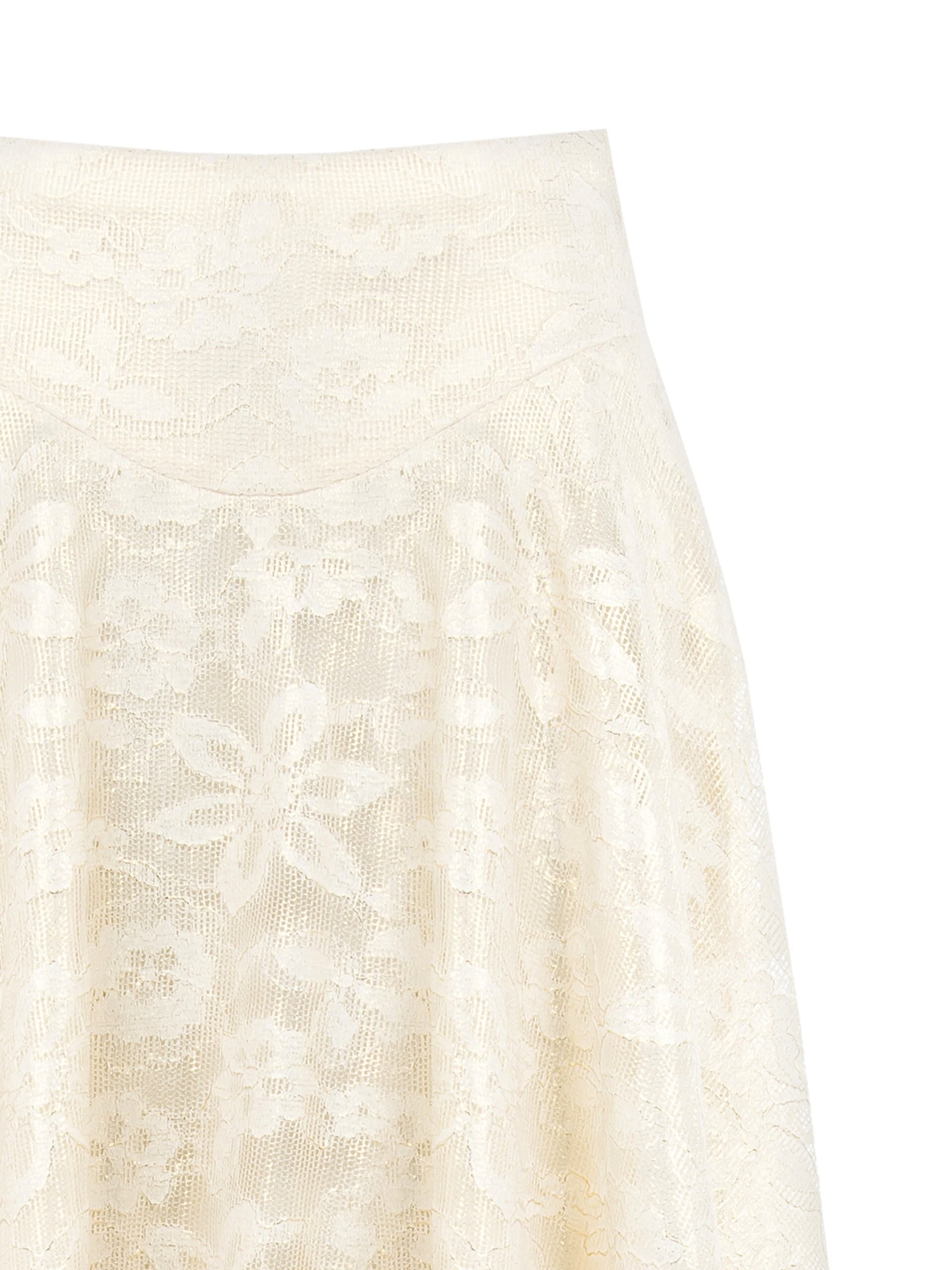 Gonna Lunga A Ruota In Pizzo Con Lurex Rinascimento