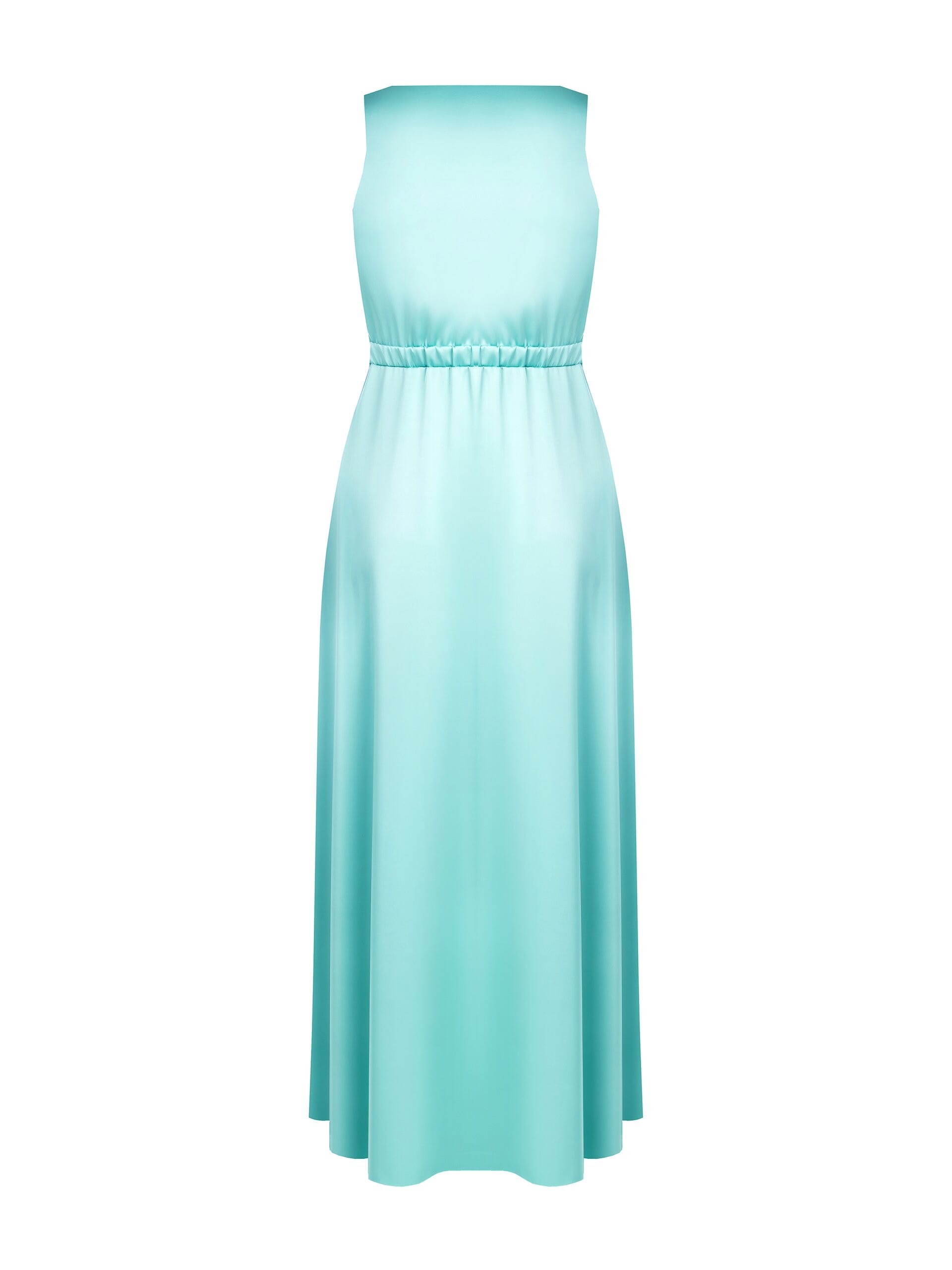 Abito Lungo A Ruota In Raso Con Dettagli In Strass Rinascimento Curvy