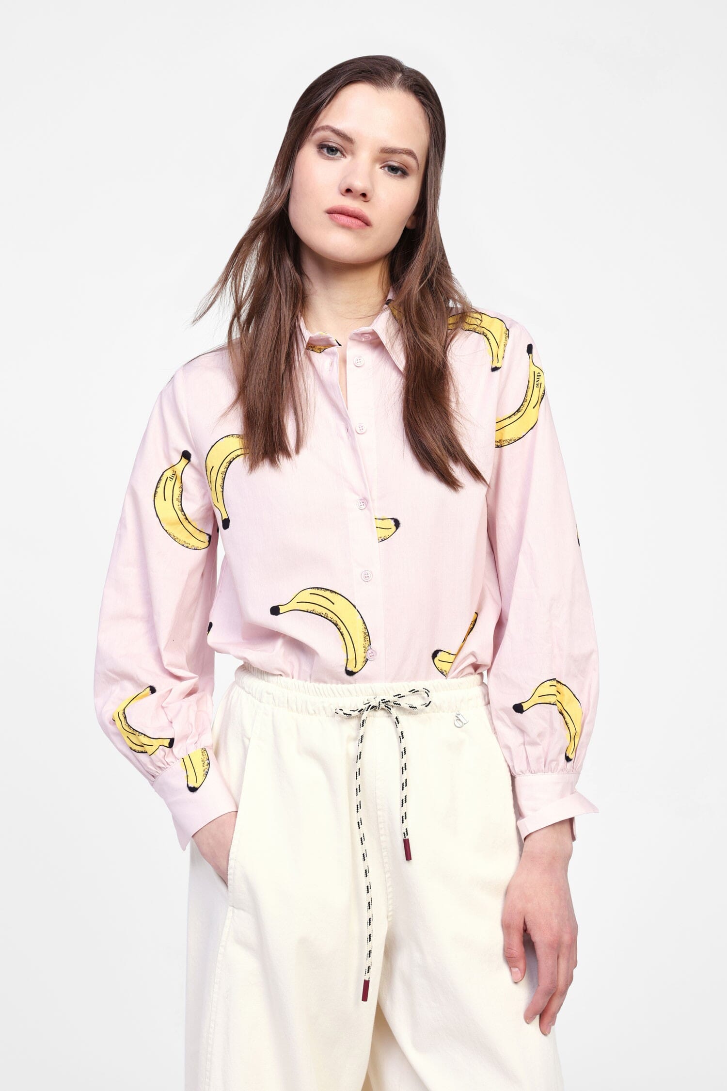 Camicia Con Stampa E Colletto Classico Dixie