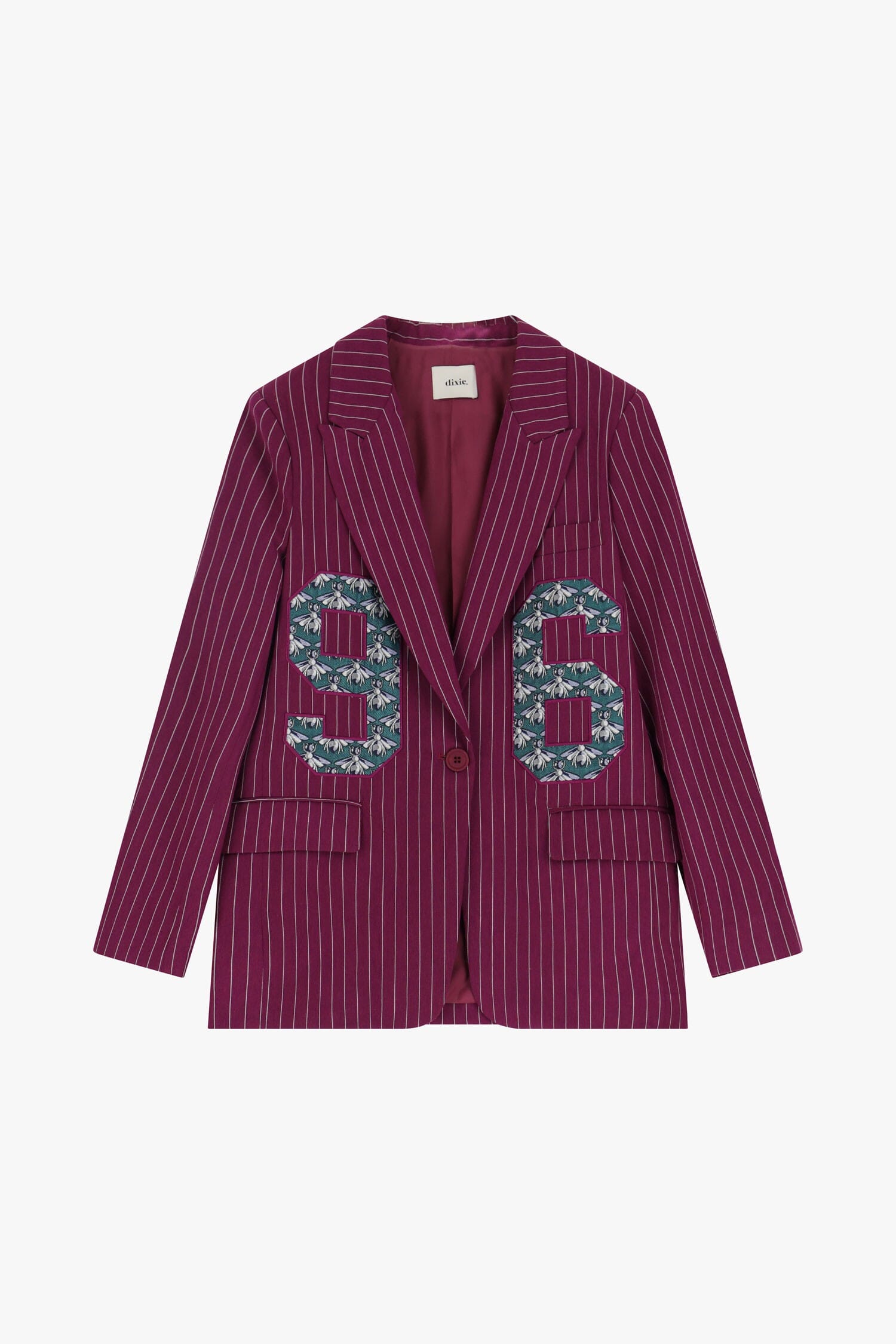 Blazer à rayures et numéro Dixie