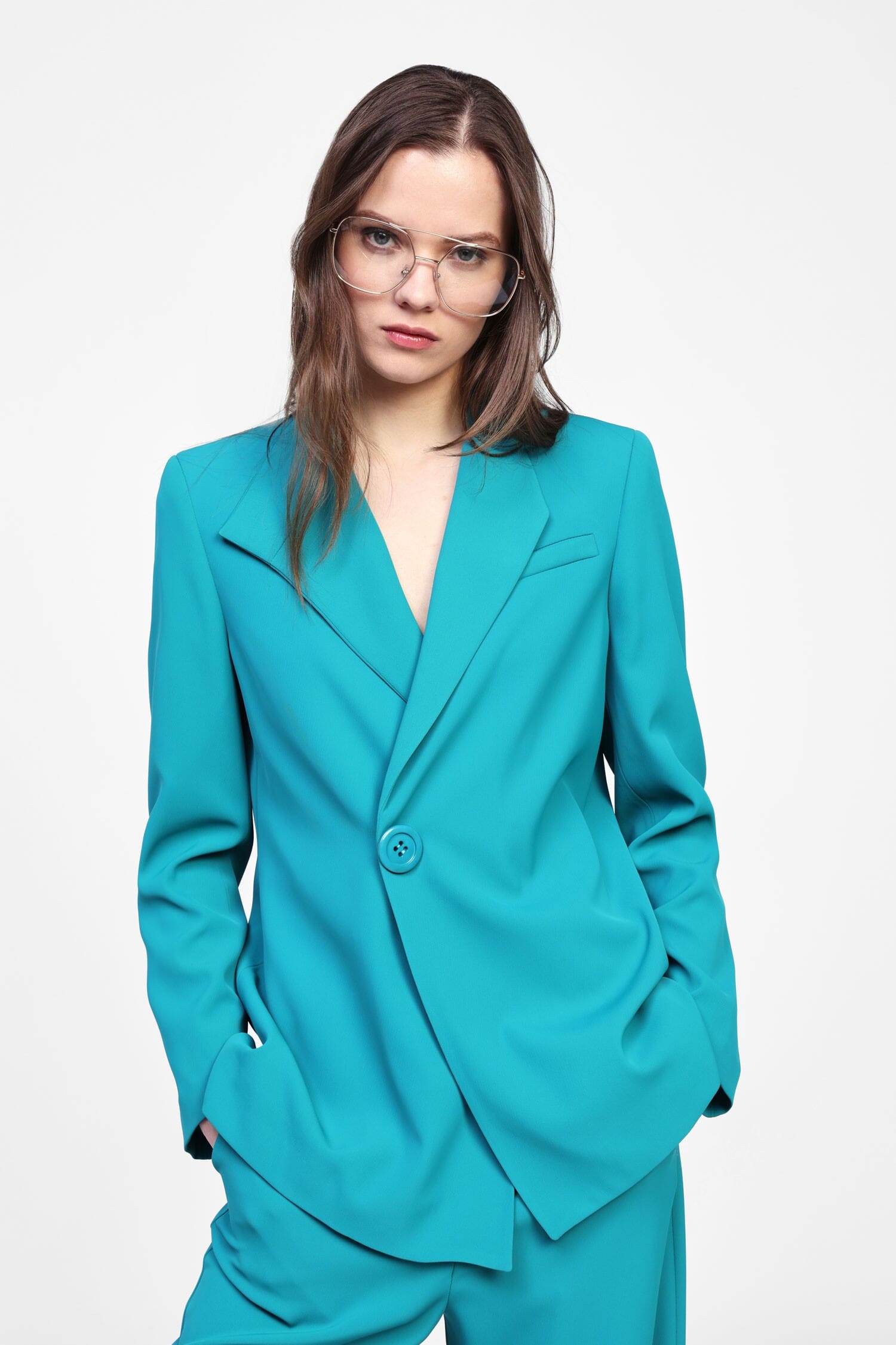 Blazer Con Abbottonatura Asimmetrica Dixie