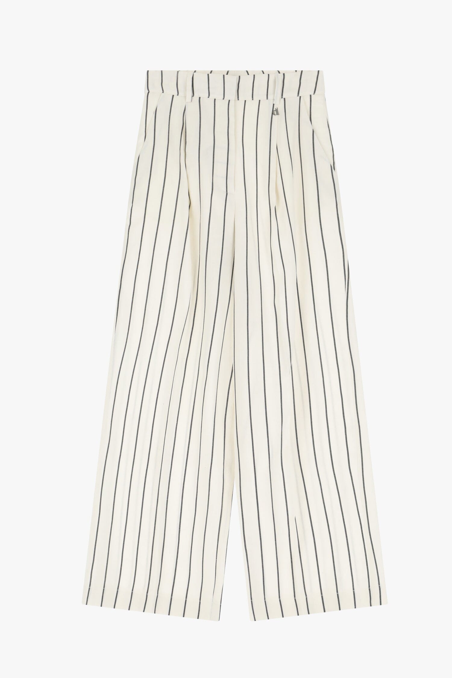 Pantaloni Ampi A Righe A Vita Alta Dixie