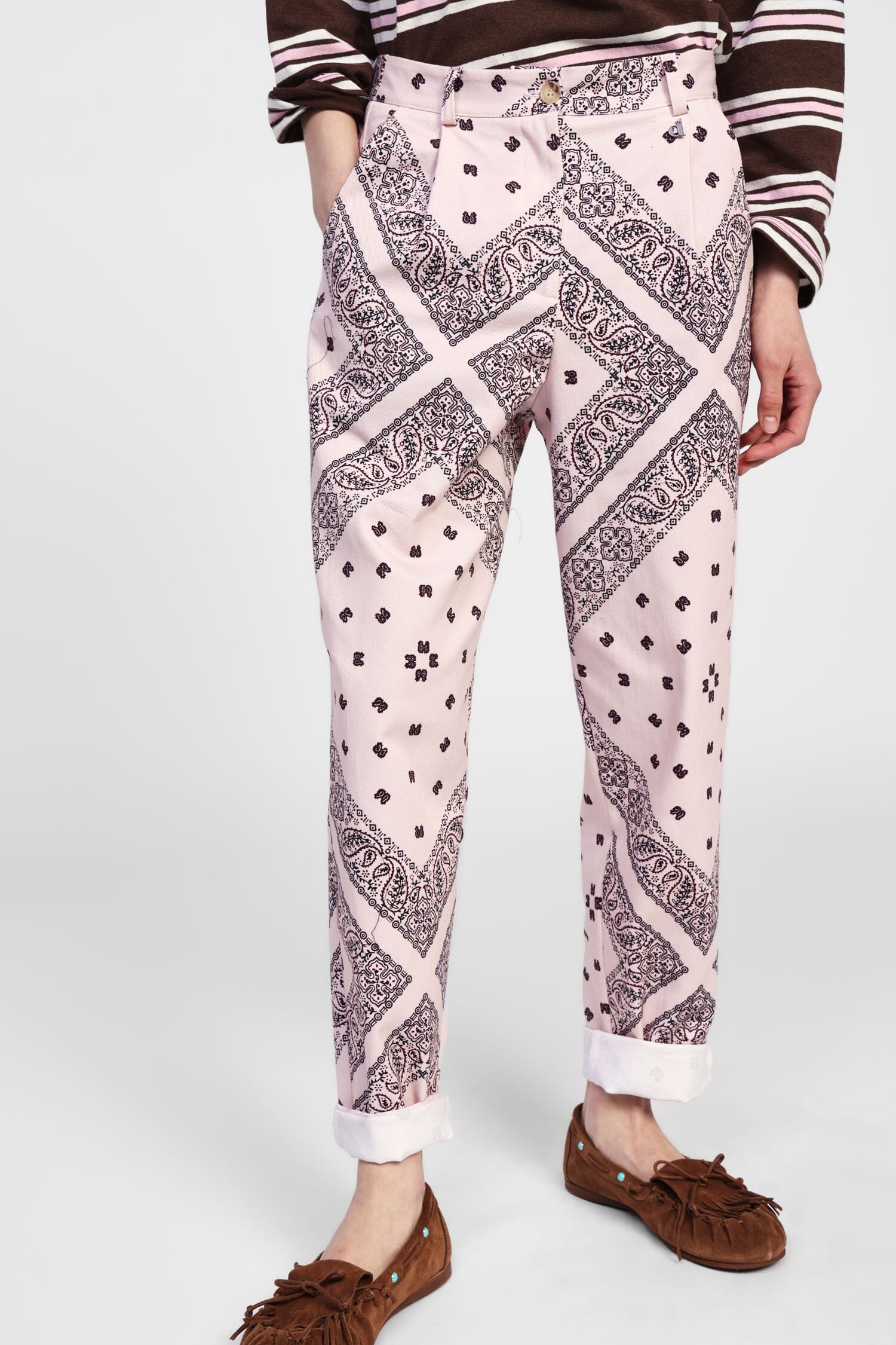 Dixie Foulard Print Chino Trousers