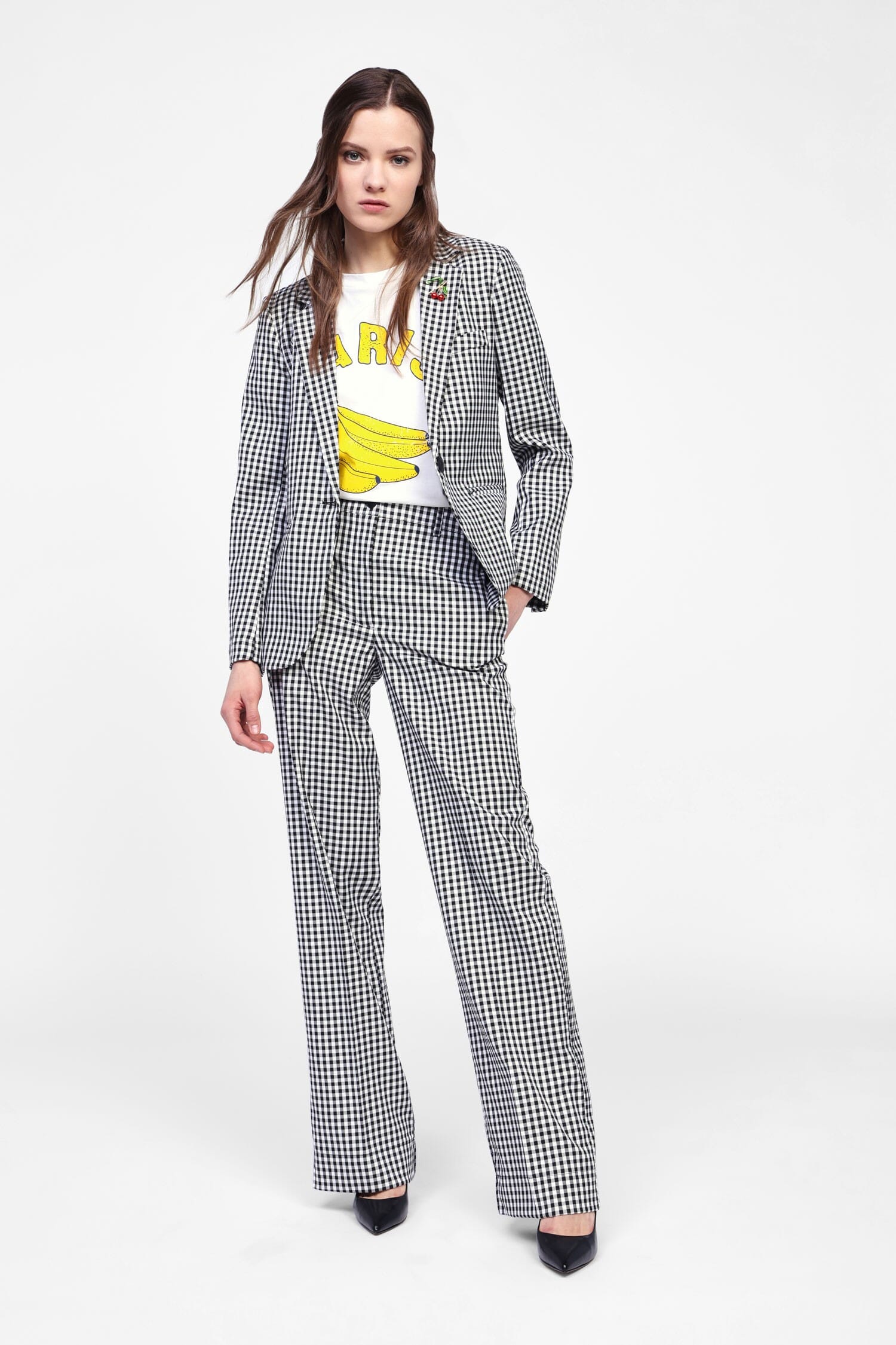 Pantaloni A Quadri A Gamba Dritta Dixie