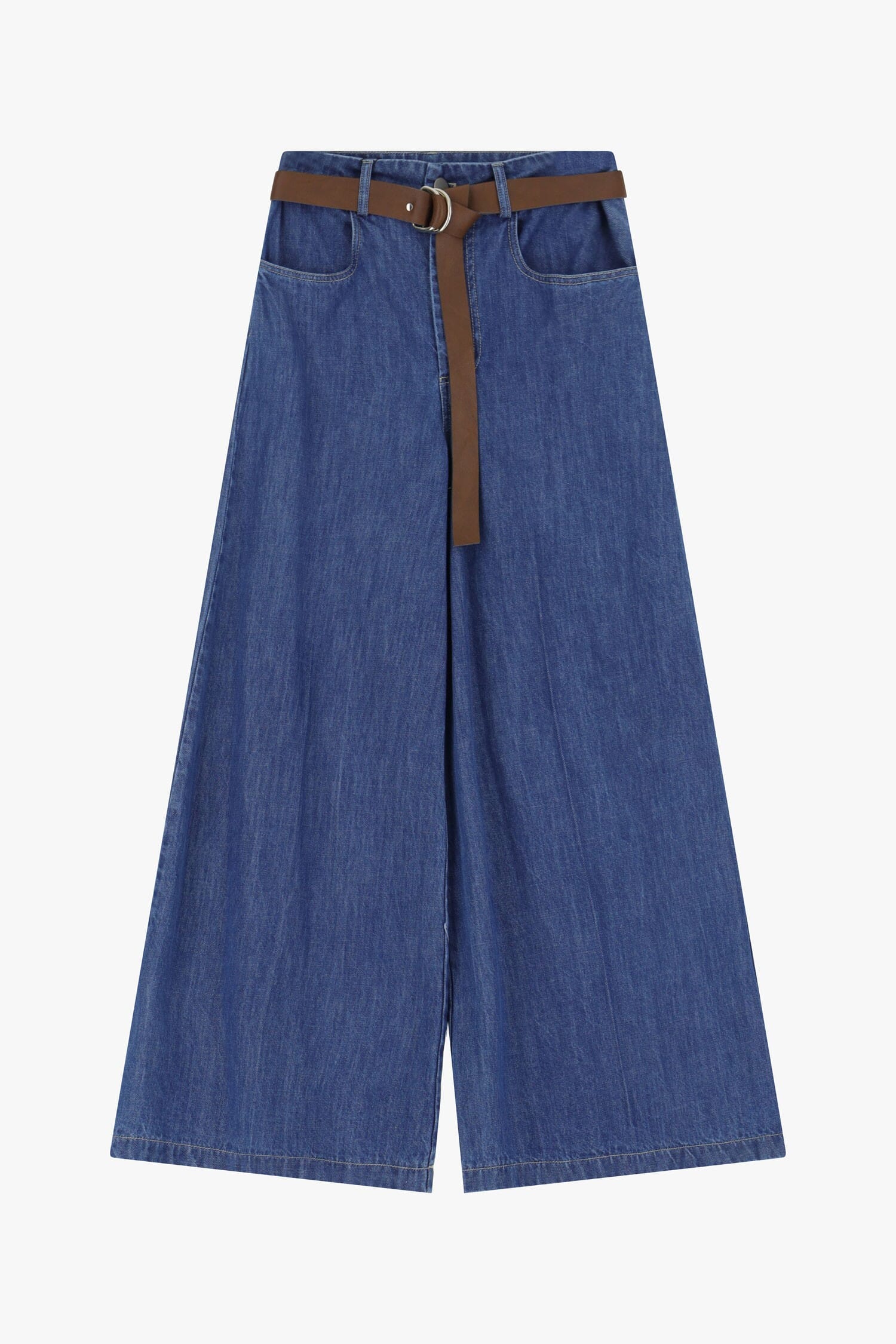 Jeans A Gamba Larga Con Cintura Dixie