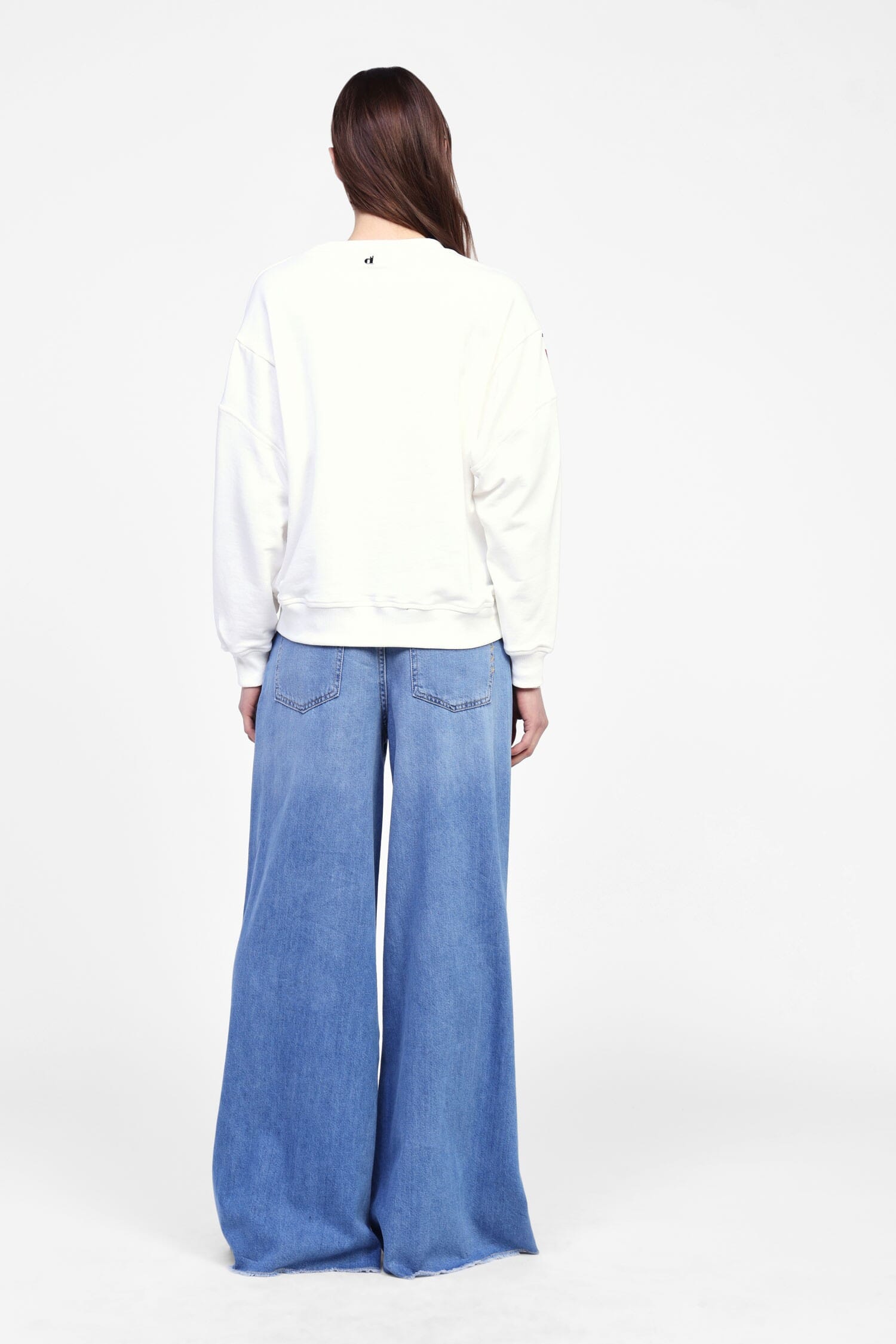 Jeans Ampi Con Orlo Sfrangiato Dixie