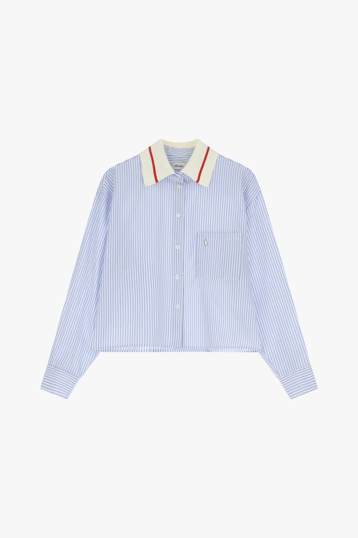 Camicia A Righe Con Colletto Profilato Dixie