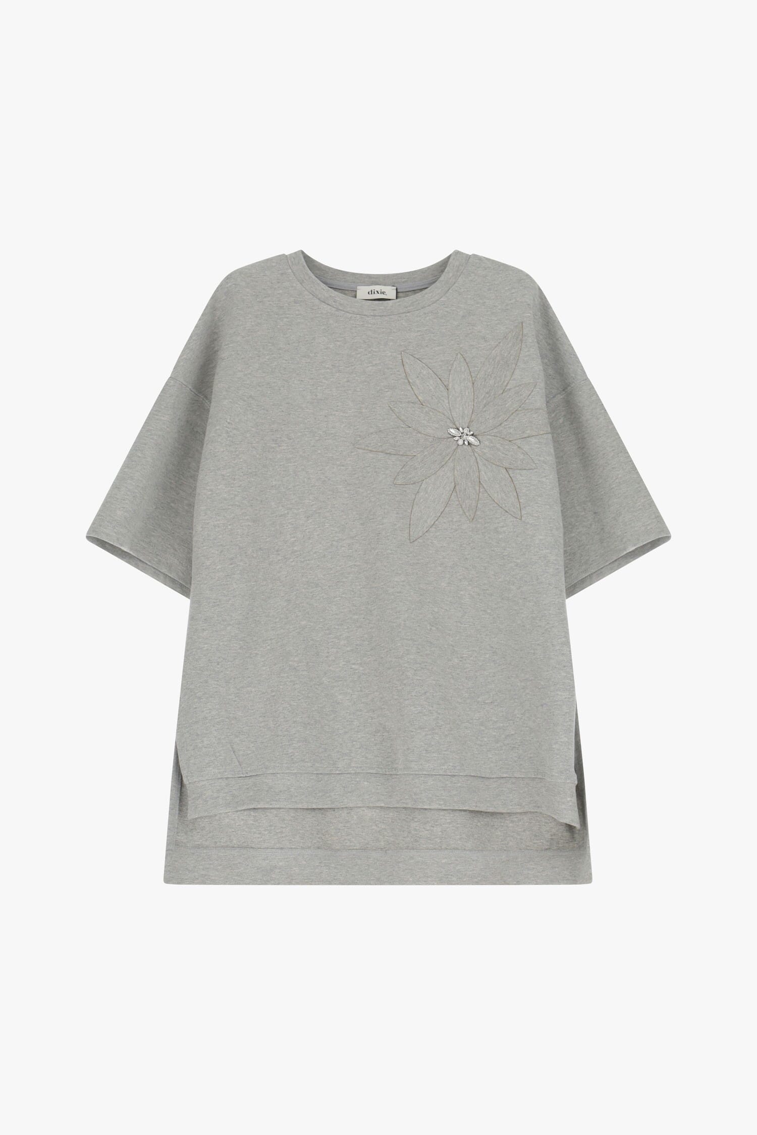 Sweatshirt with Floral Embroidery Detail Dixie