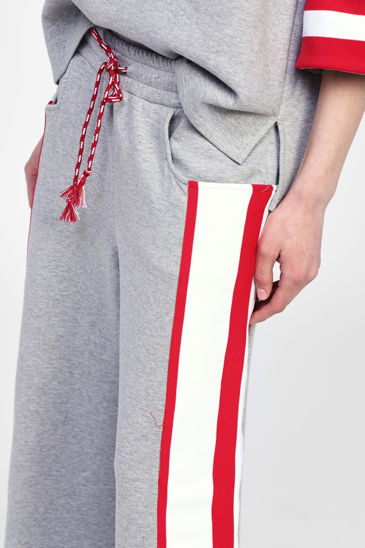 Pantalon baggy avec cordon de serrage et bandes latérales Dixie