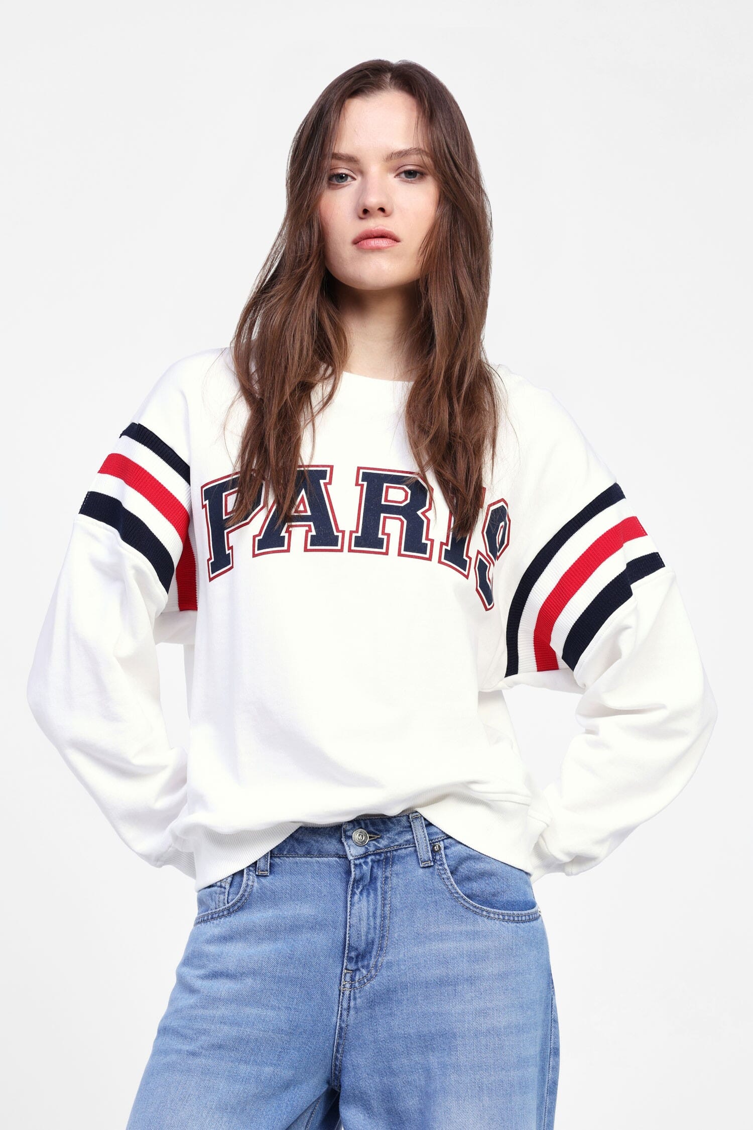 Sweatshirt With Dixie Striped Details