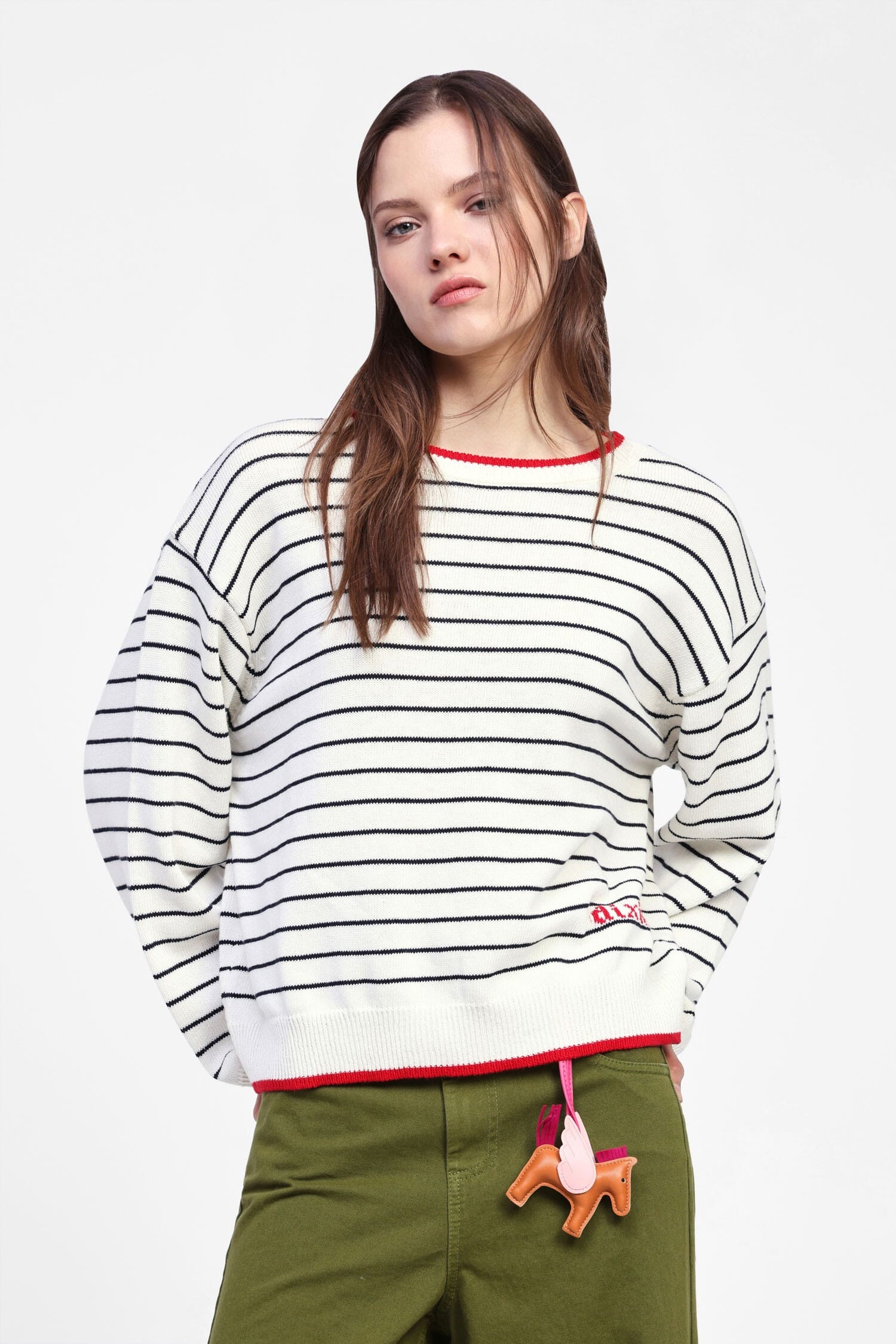 Maglione A Righe Con Dettagli Dixie