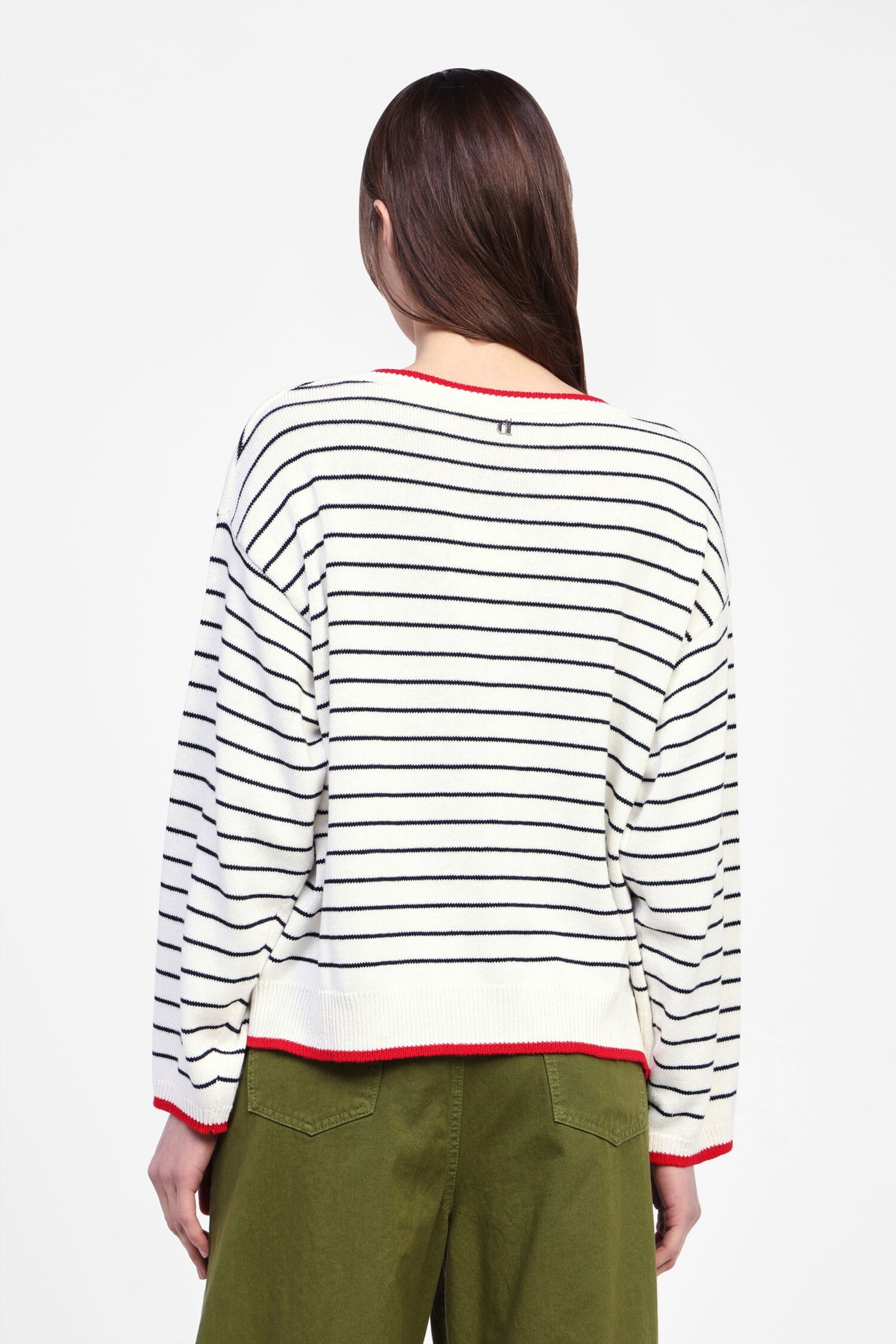 Maglione A Righe Con Dettagli Dixie