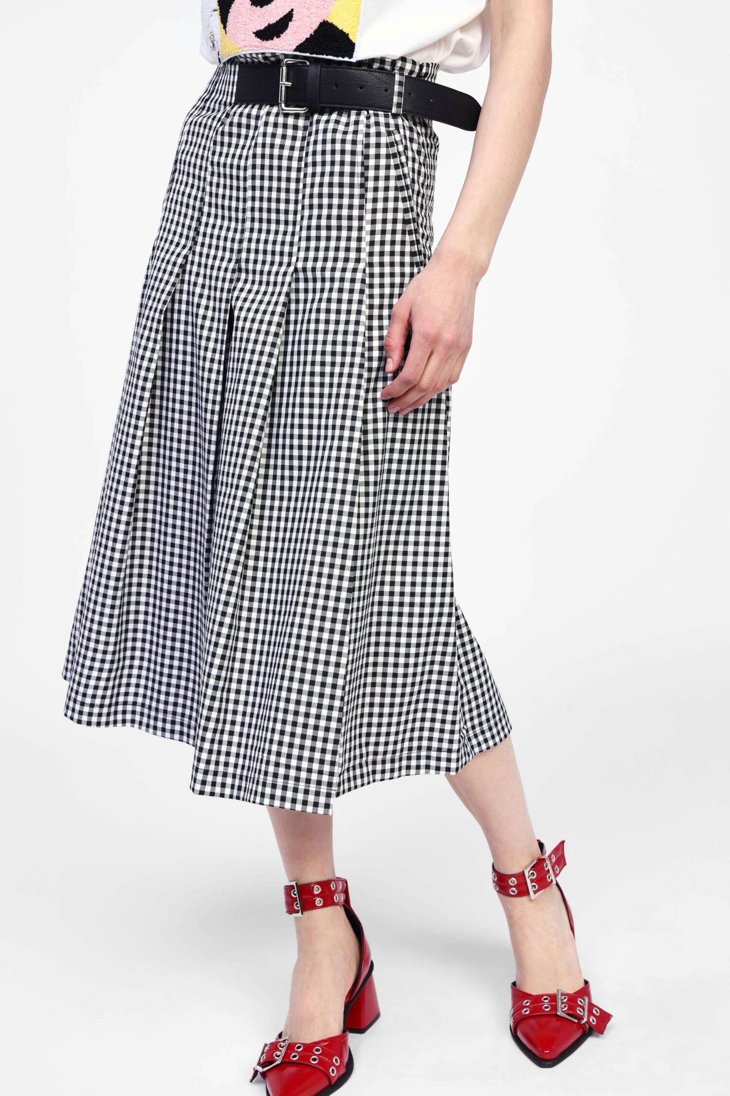 Gonna A Quadri Con Cintura Dixie