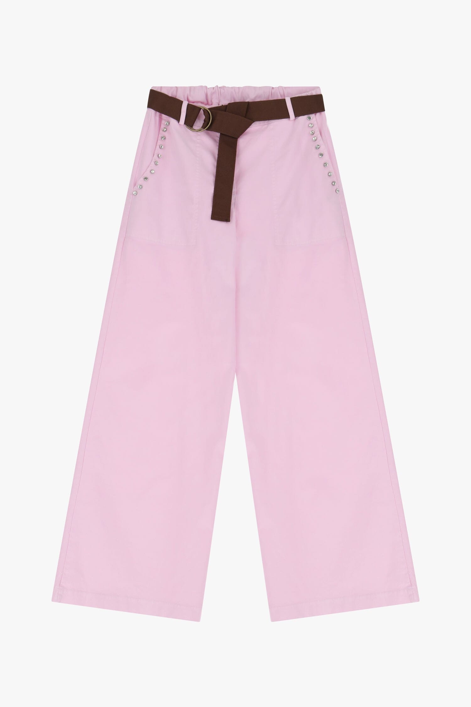 Pantaloni Larghi Con Cintura Decorativa Dixie