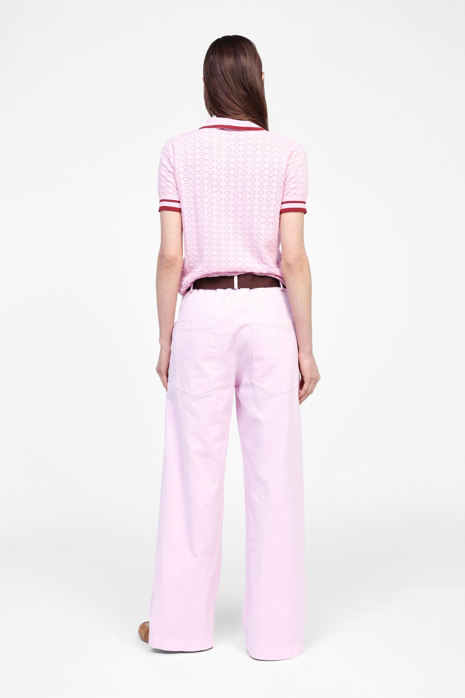 Pantaloni Larghi Con Cintura Decorativa Dixie