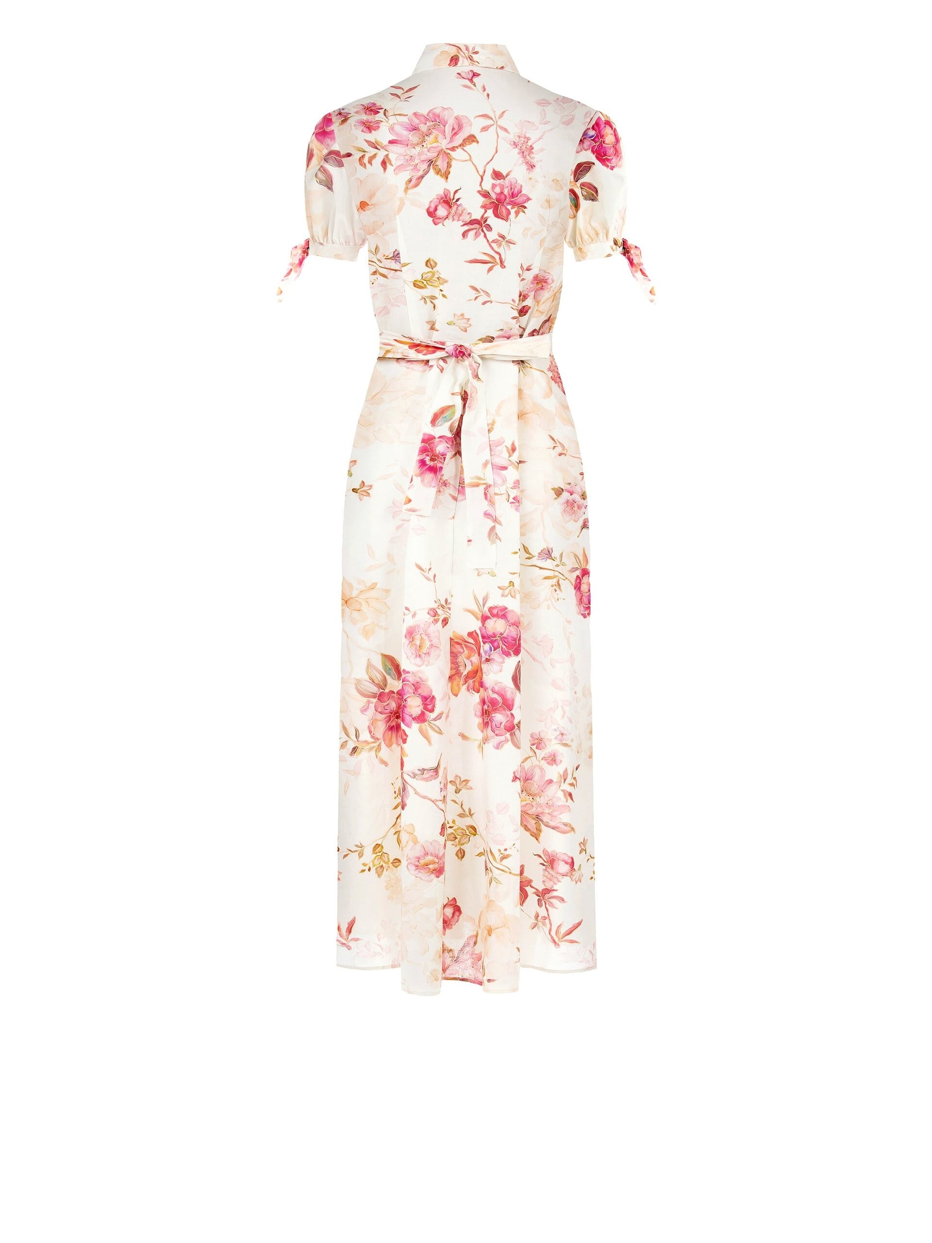 Abito Midi Chemisier In Cotone Con Cintura Coordinata Rinascimento