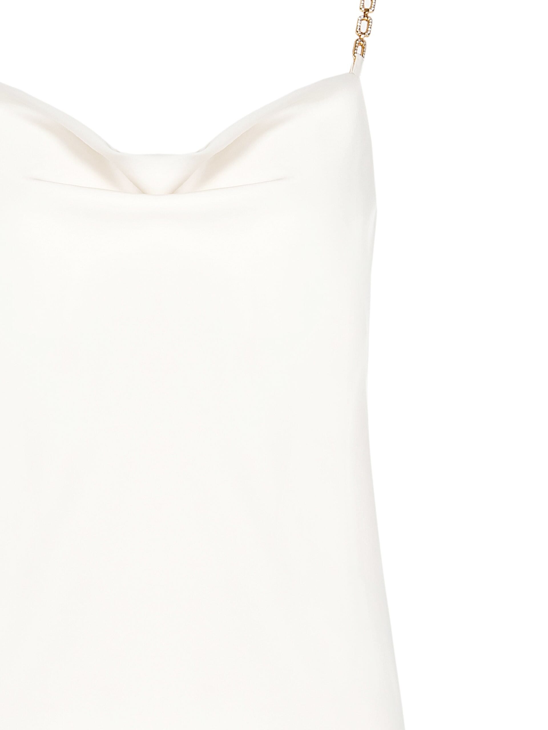 Top Fluido In Raso Con Scollo A Gronda E Catena Rinascimento