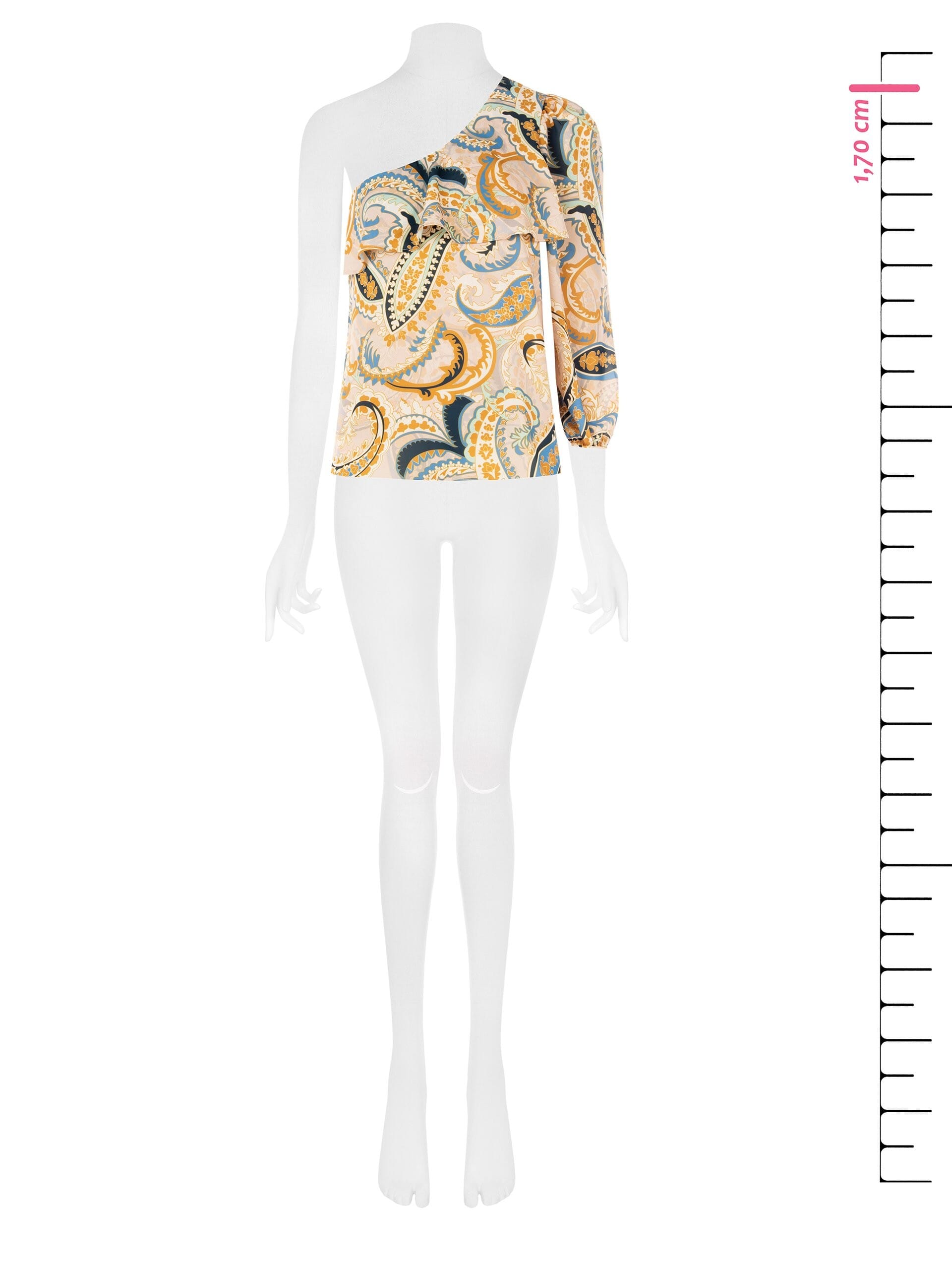 Top Monospalla Sfiancato Con Volant Rinascimento