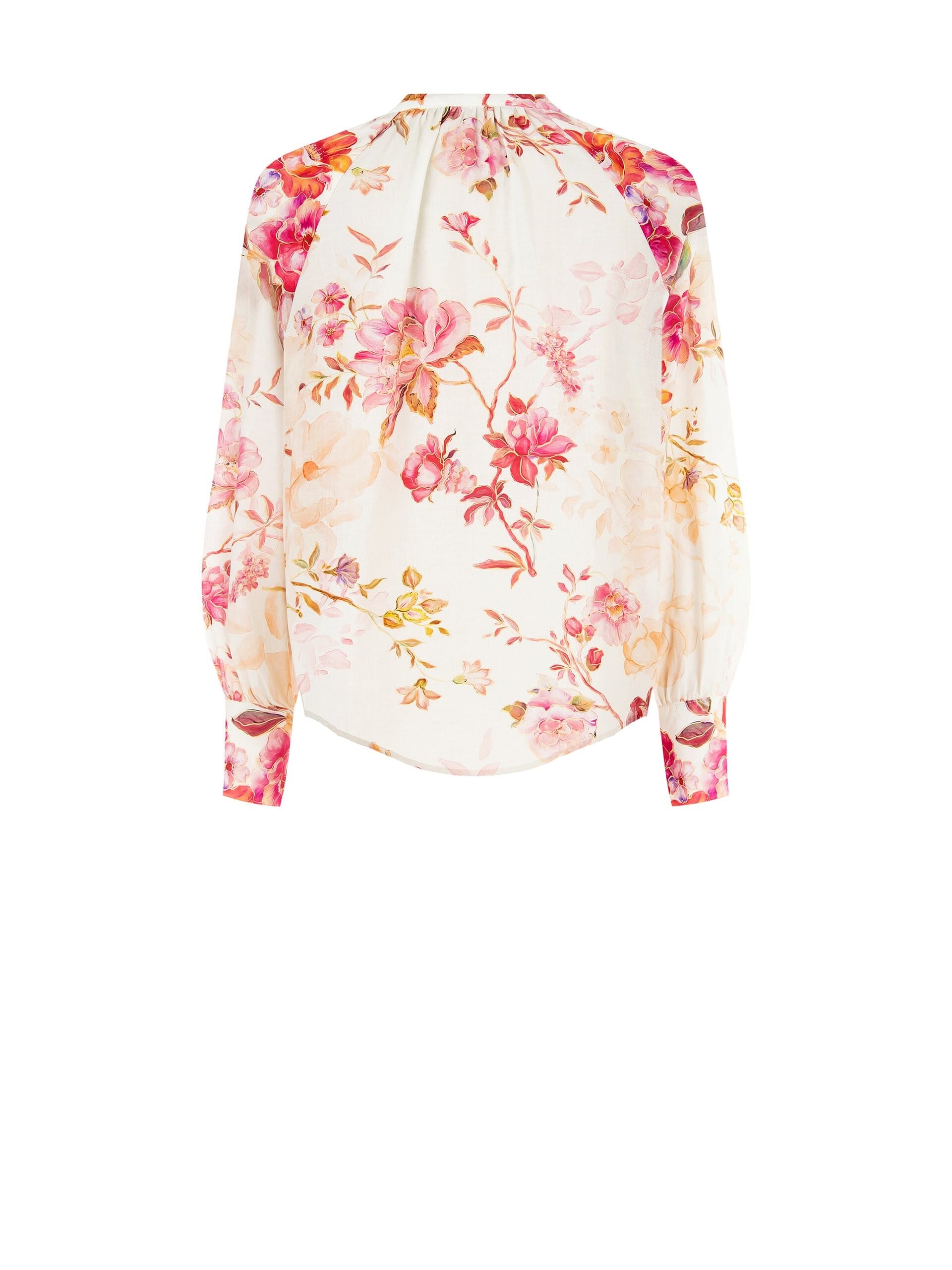 Camicia In Cotone Con Scollo A V E Collo Alla Coreana Rinascimento