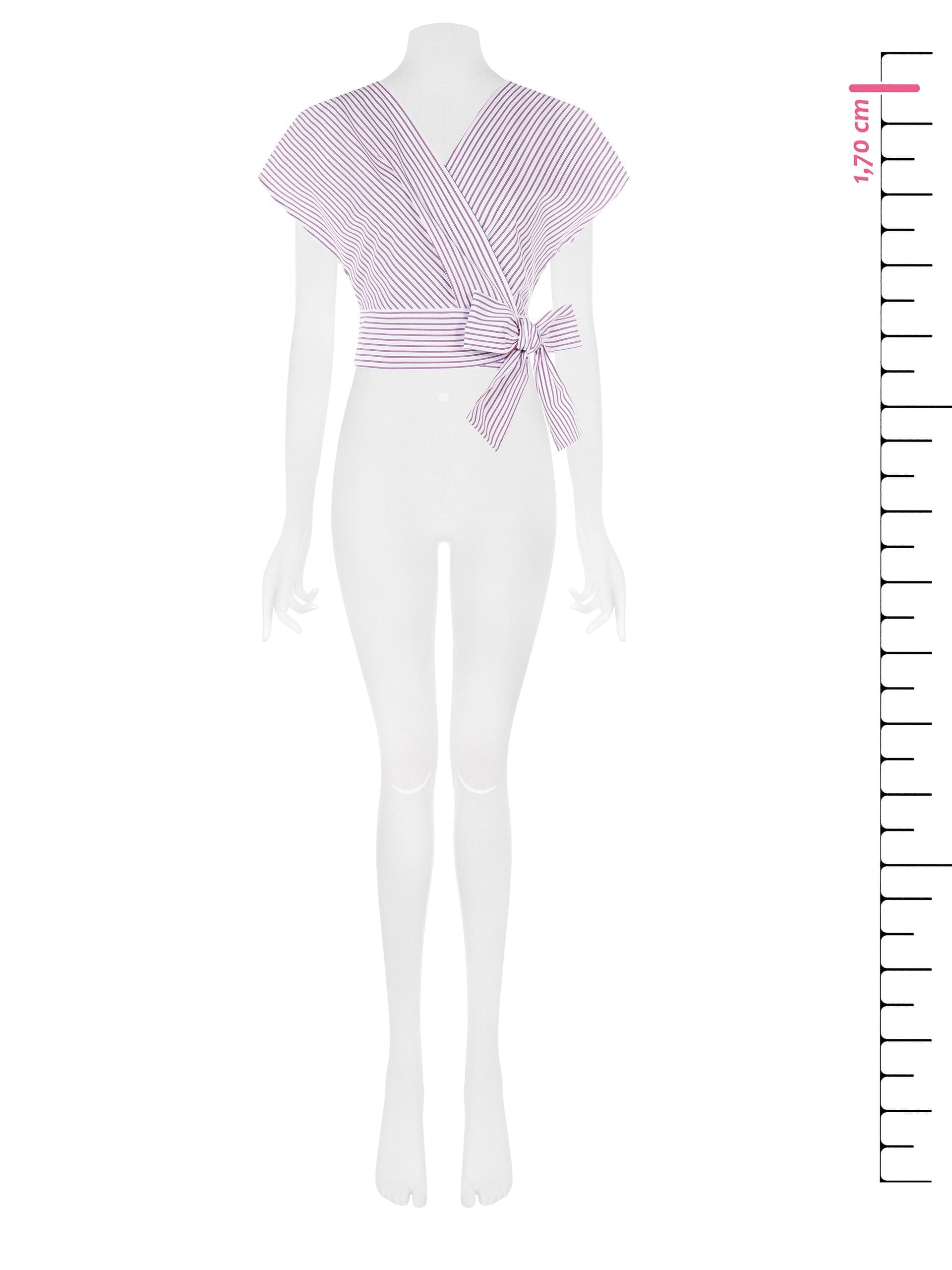 Top A Portafoglio In Cotone A Righe Rinascimento