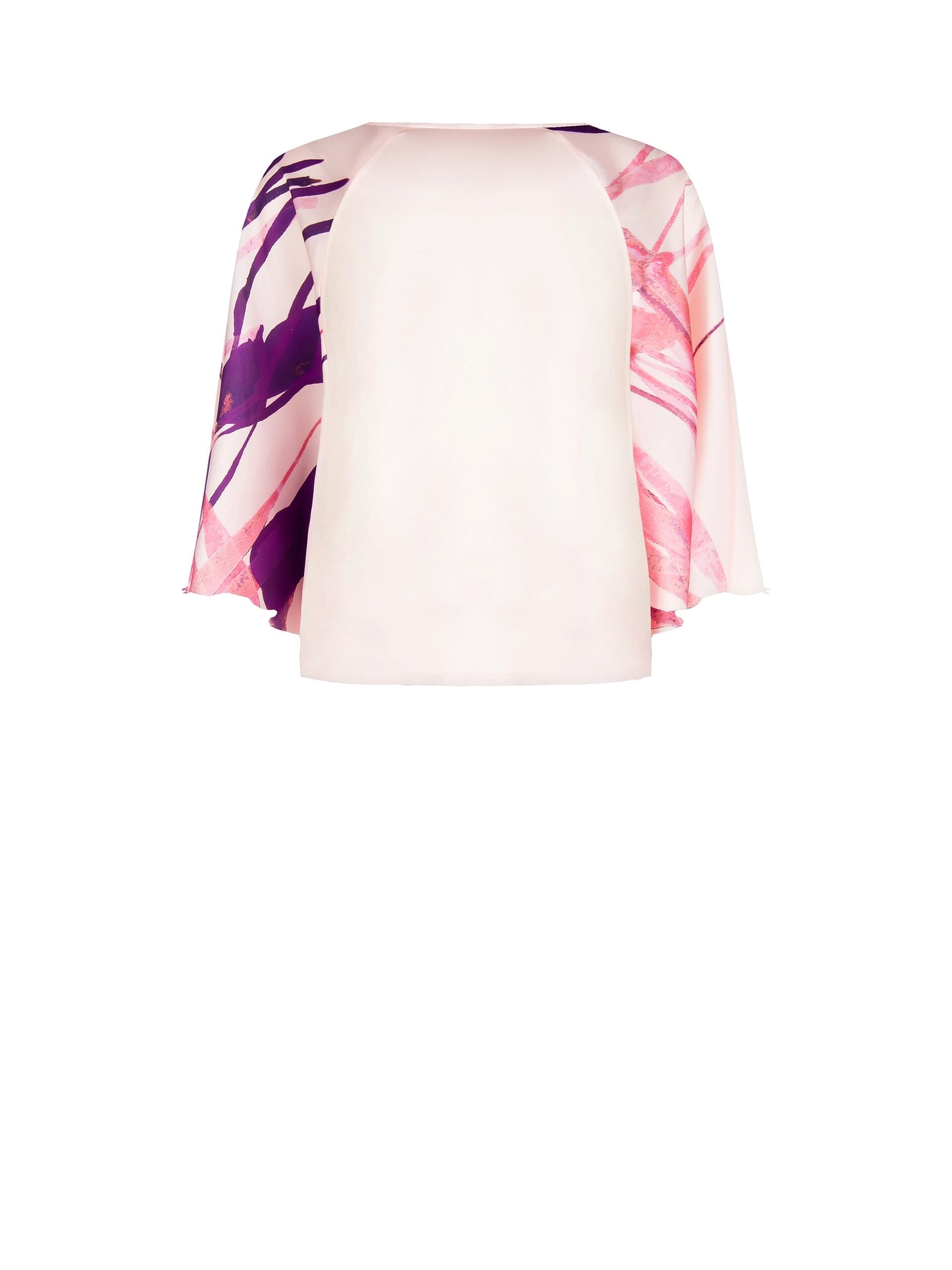 Blusa Ampia In Raso Con Scollo A V E Maniche A Farfalla Rinascimento