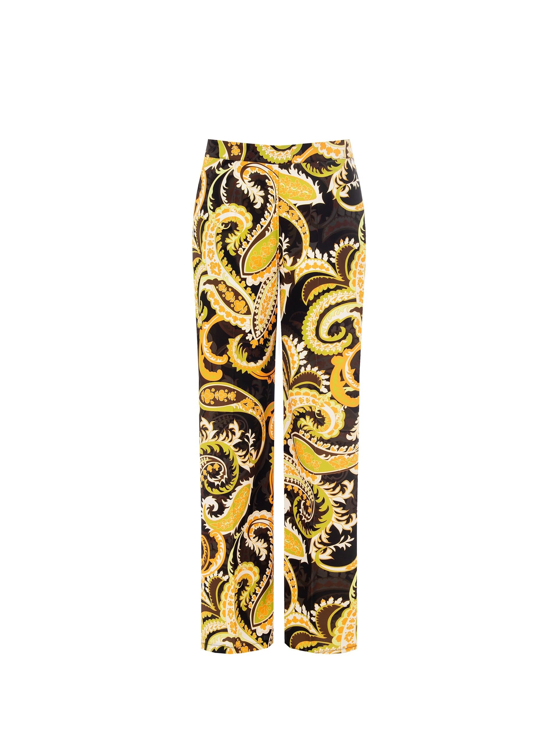 Pantaloni Palazzo In Raso Con Tasche Rinascimento