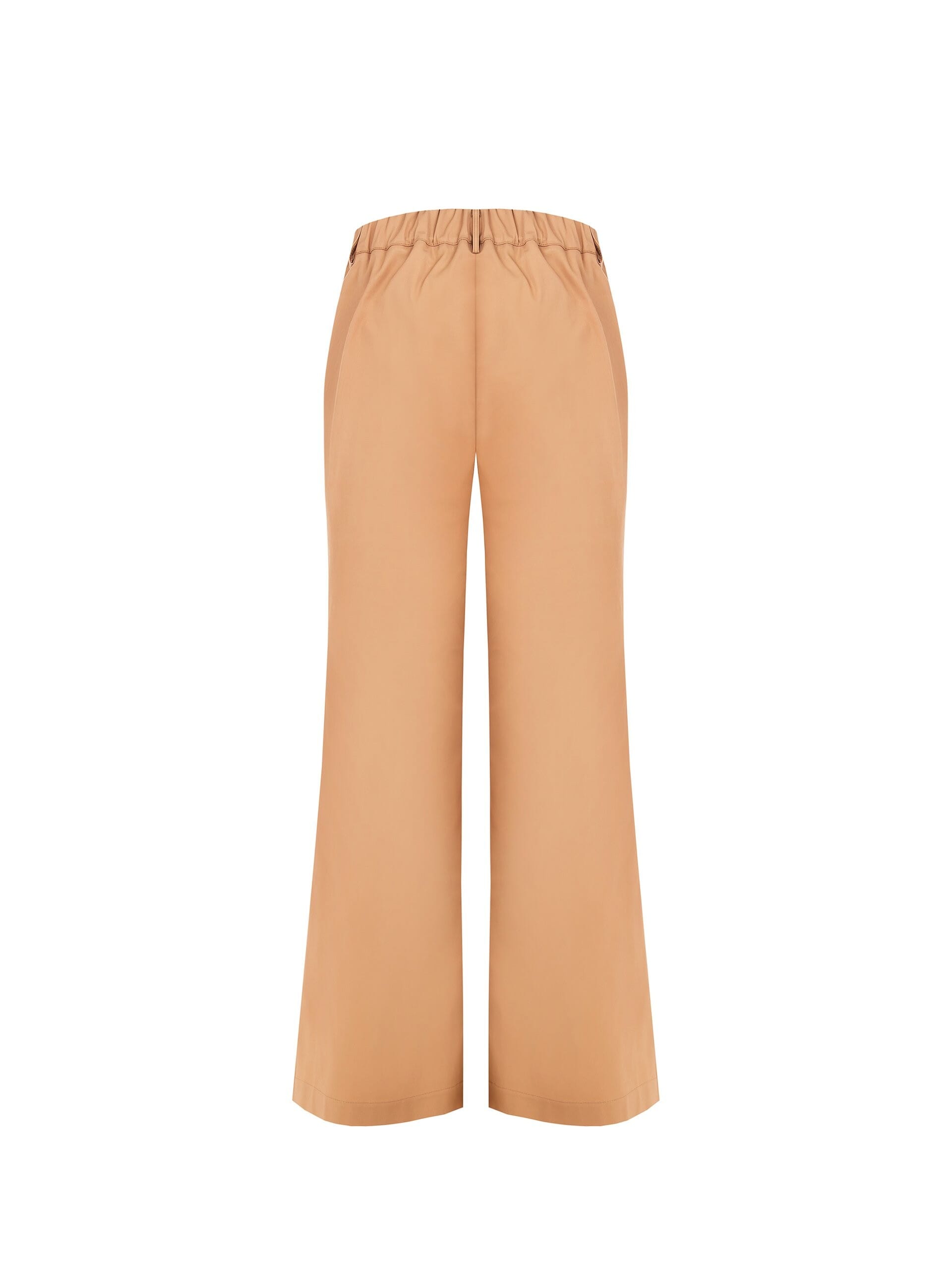 Pantaloni Palazzo In Tessuto Elasticizzato Con Pinces Ed Elastico Dietro Rinascimento