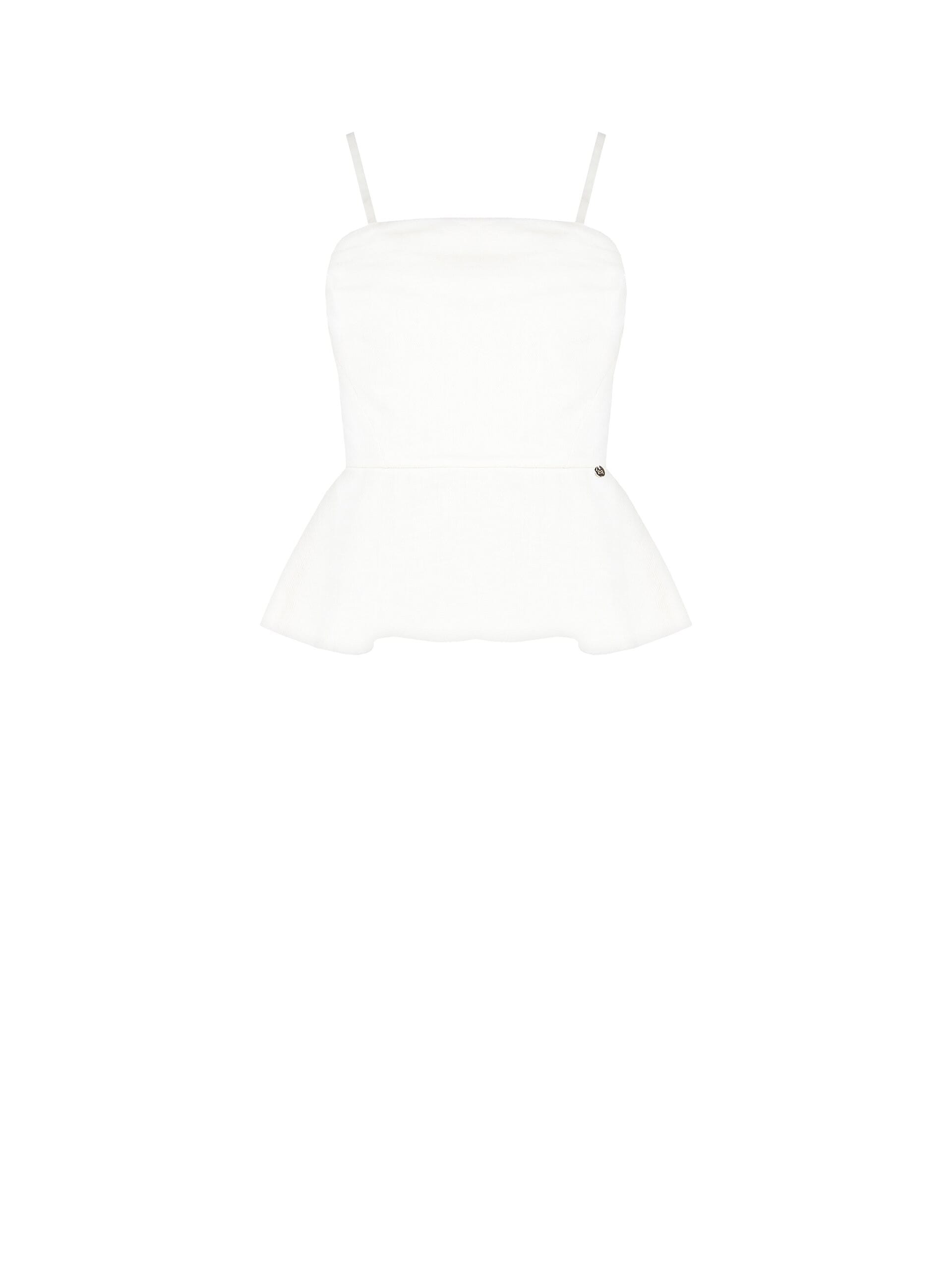 Top Peplo In Denim Rinascimento