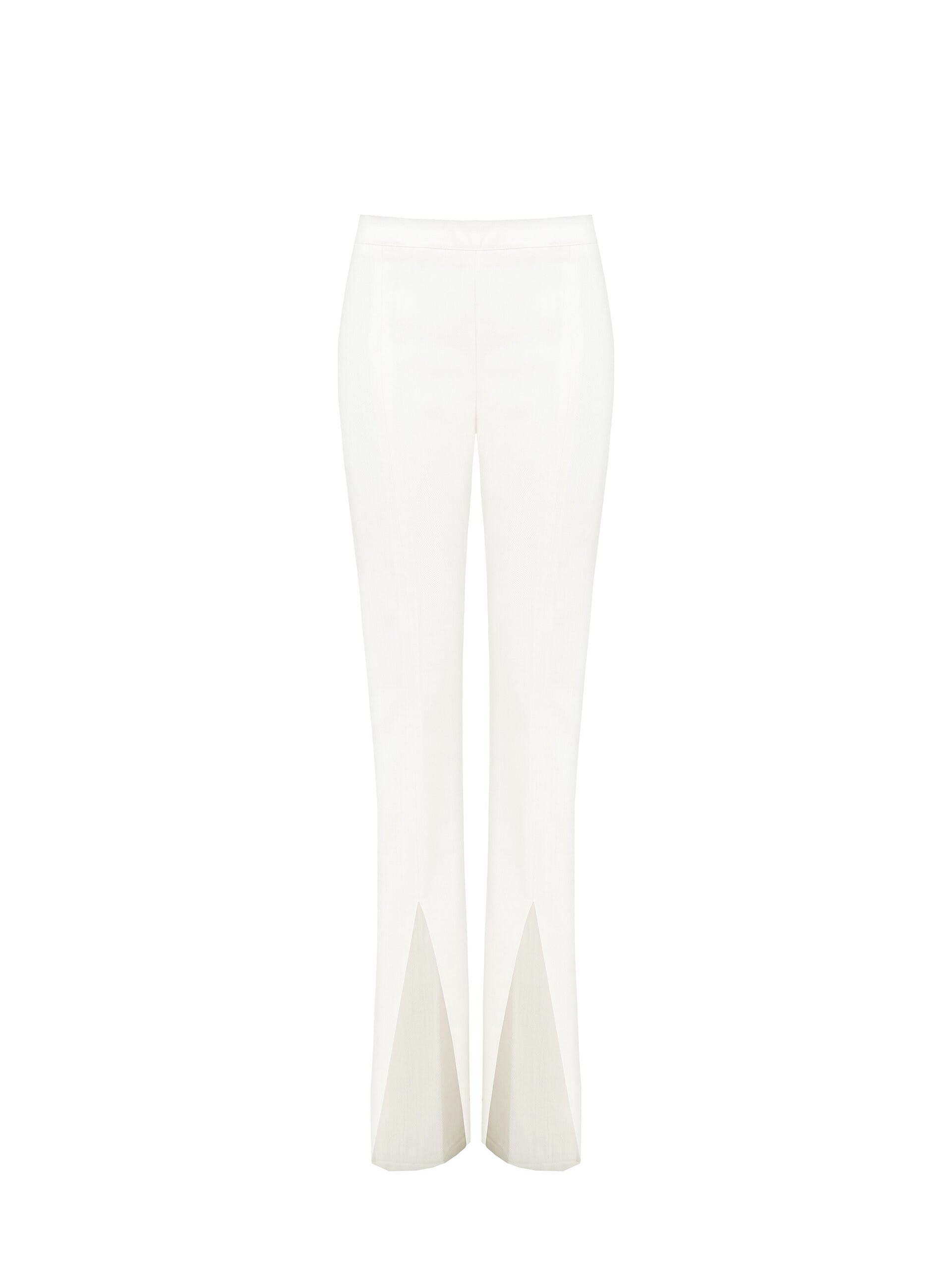Denim Slit Flared Trousers Rinascimento