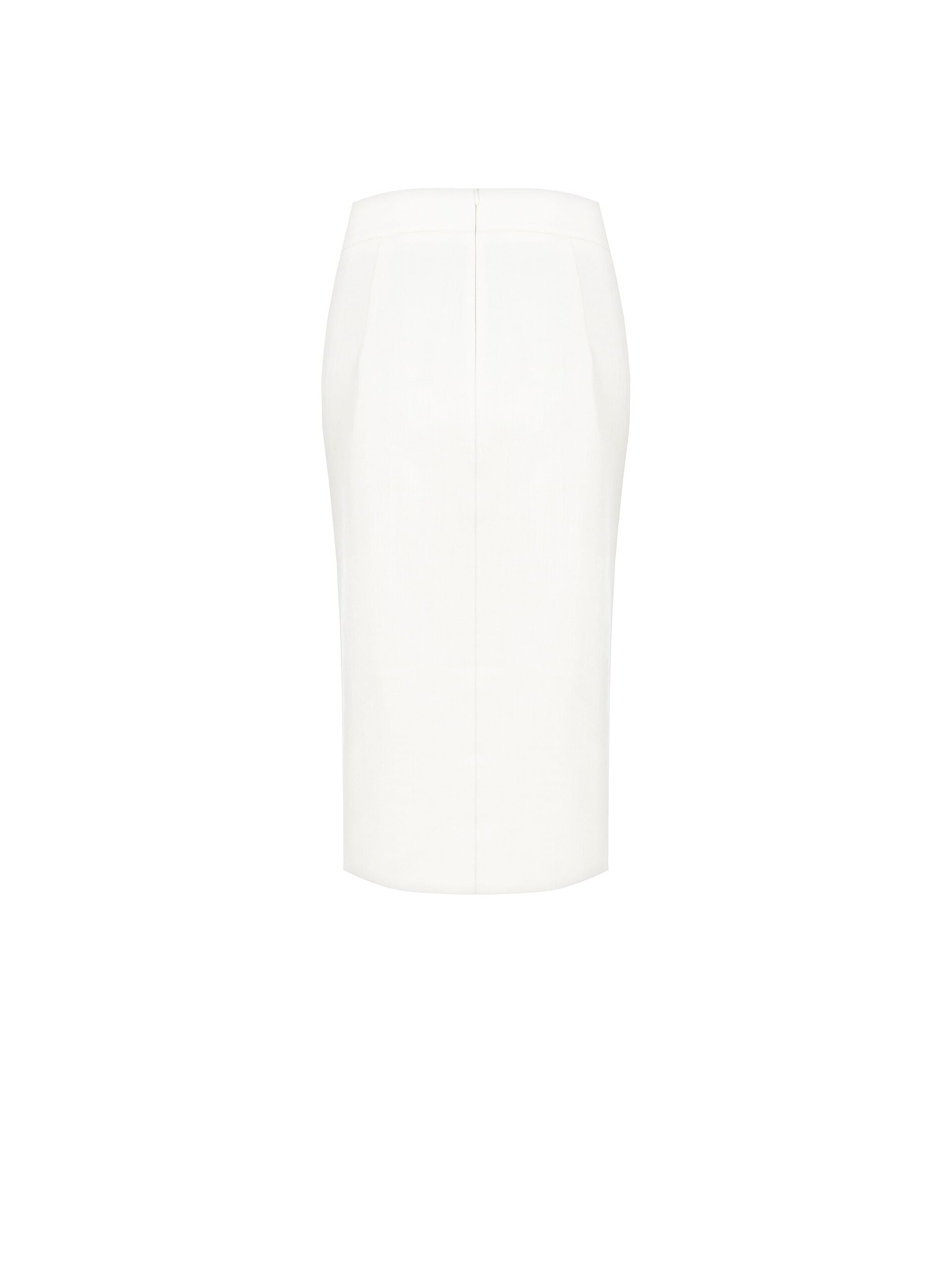 Longuette In Denim Con Spacco A Lato Rinascimento