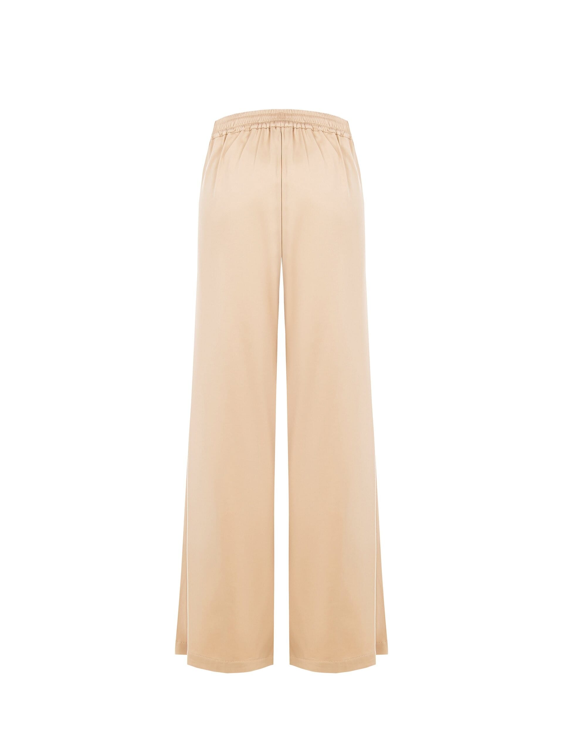 Pantaloni Palazzo In Misto Viscosa Con Elastico Dietro Rinascimento