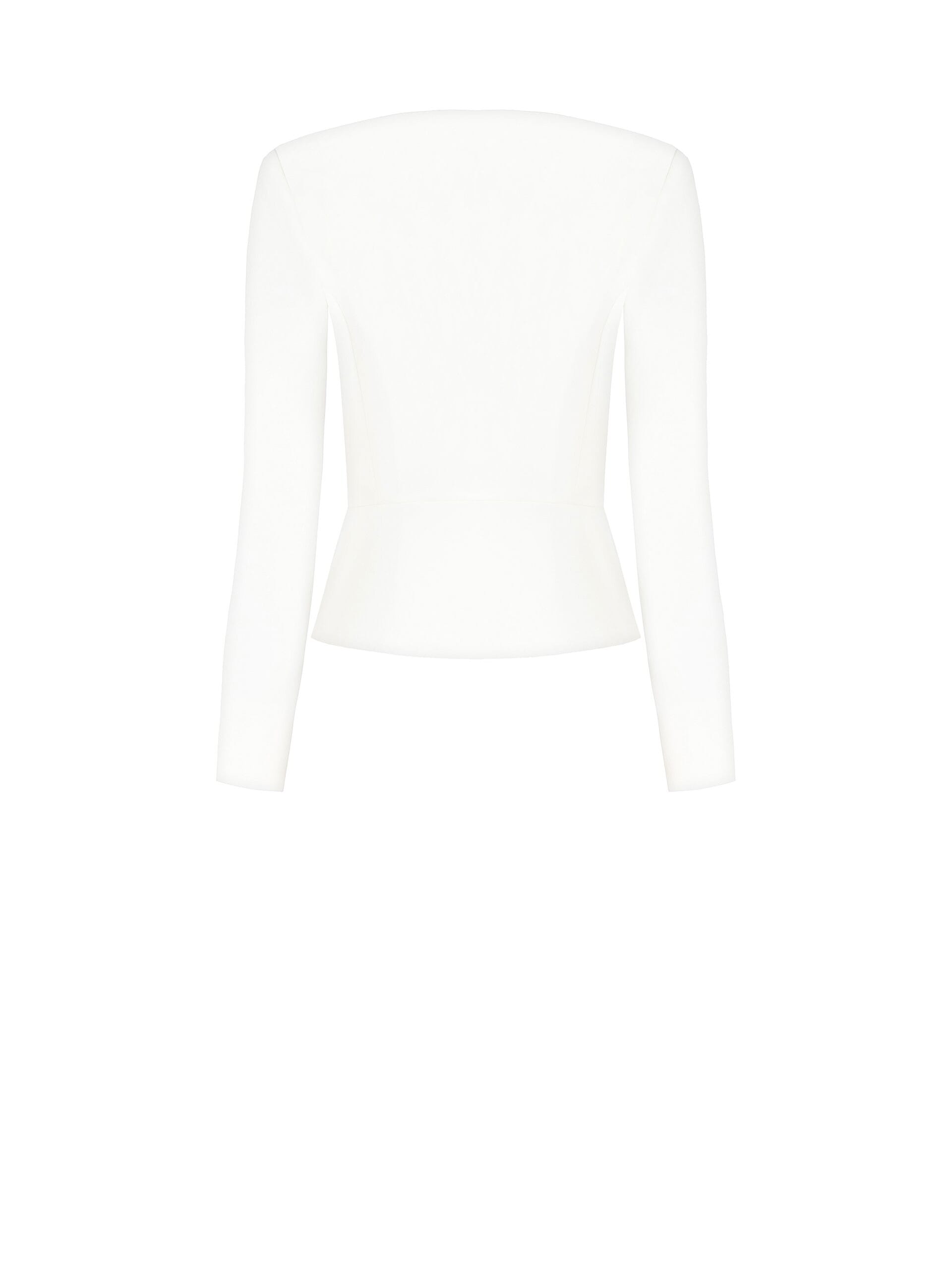 Giacca Corta In Tessuto Tecnico Con Spalline E Zip Centrale Rinascimento