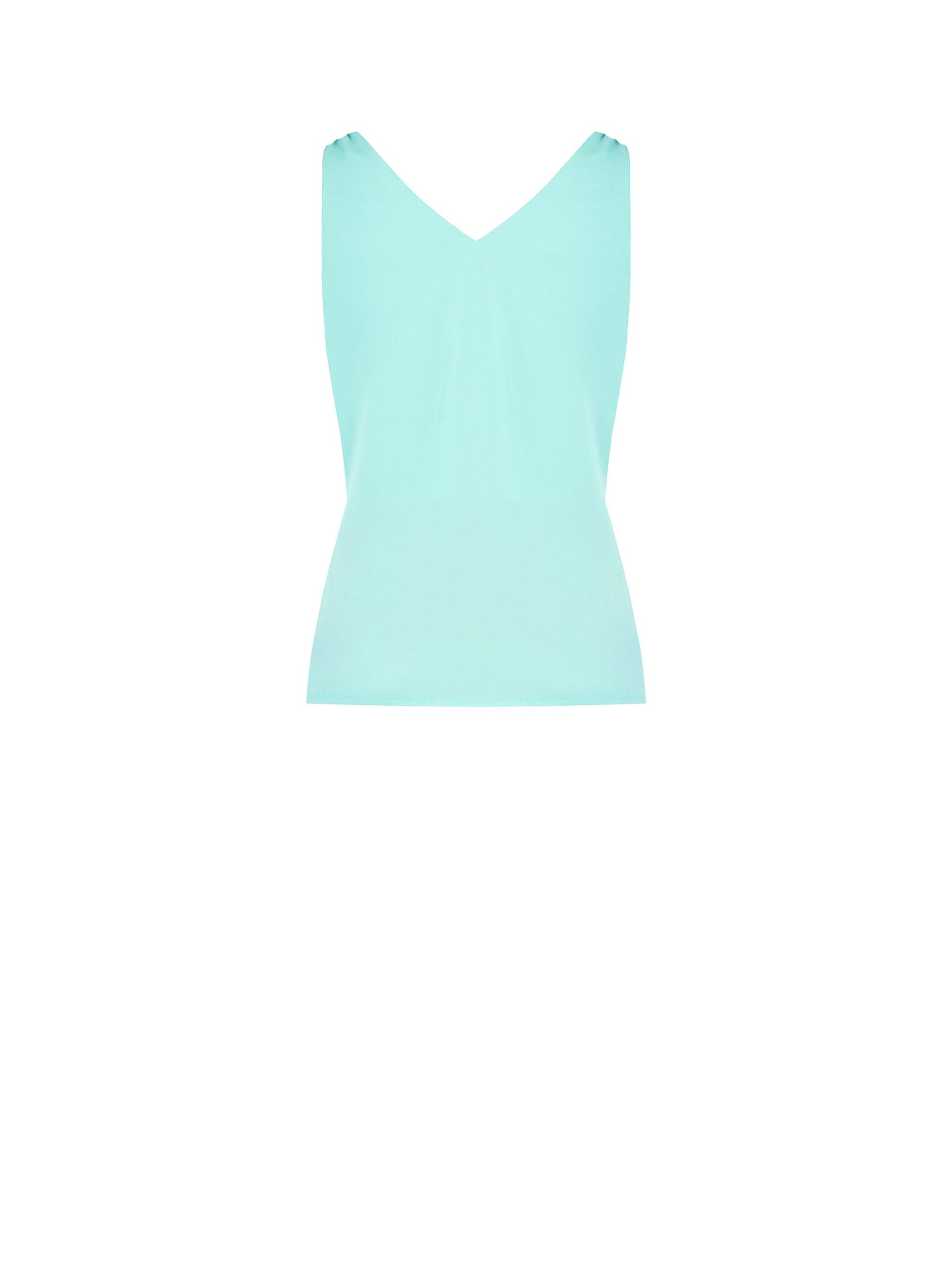 Top In Georgette Con Fibbia Oro E Scollo A V Incrociato Rinascimento